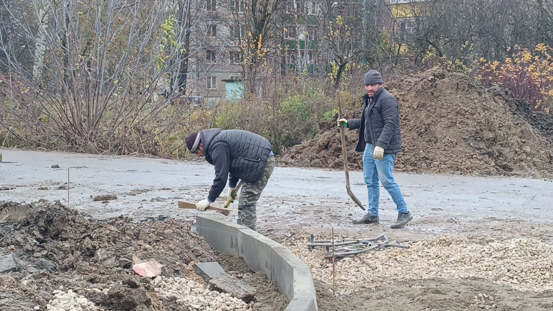 дорога, парк, лобня,