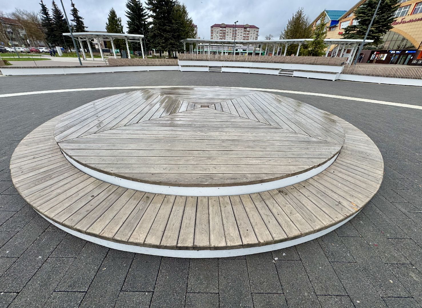 Сергиево-Посадский городской округ, Хотьково, благоустройство площади,