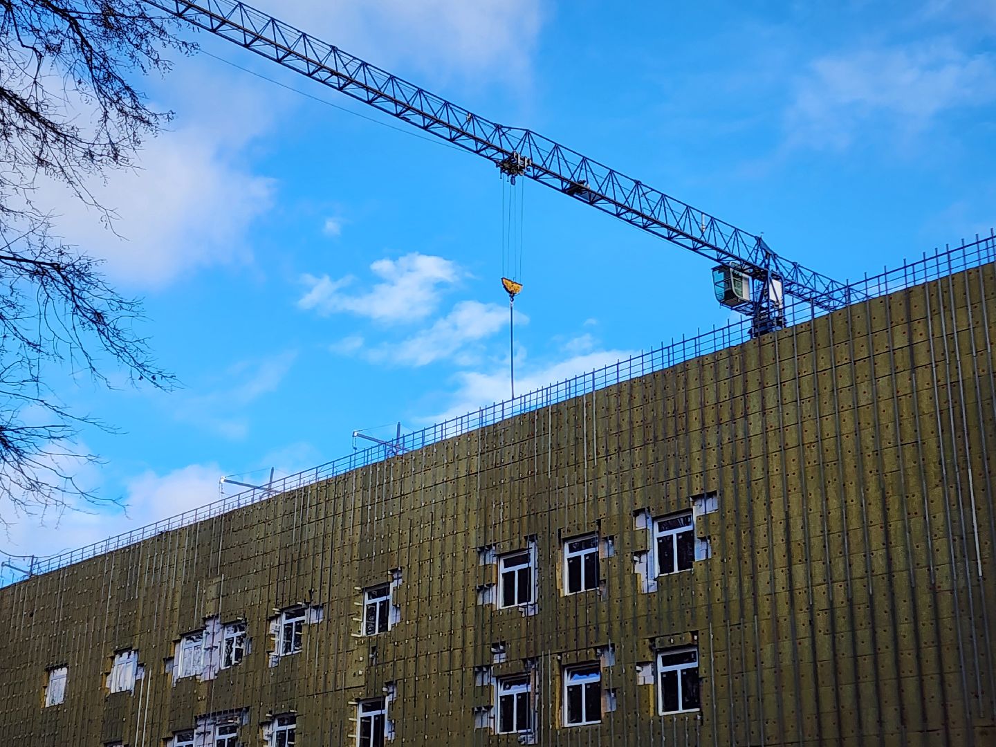 чехов, поселок мещерское, психиатрическая больница, новый лечебный корпус, строительство, реконструкция, фасадные работы, утепление фасада, гидроизоляция, вентилируемый фасад, внутренняя отделка помещений, остекление, возведение перегородок, инженерные сети, нацпроект здравоохранение, госпрограмма московской области,