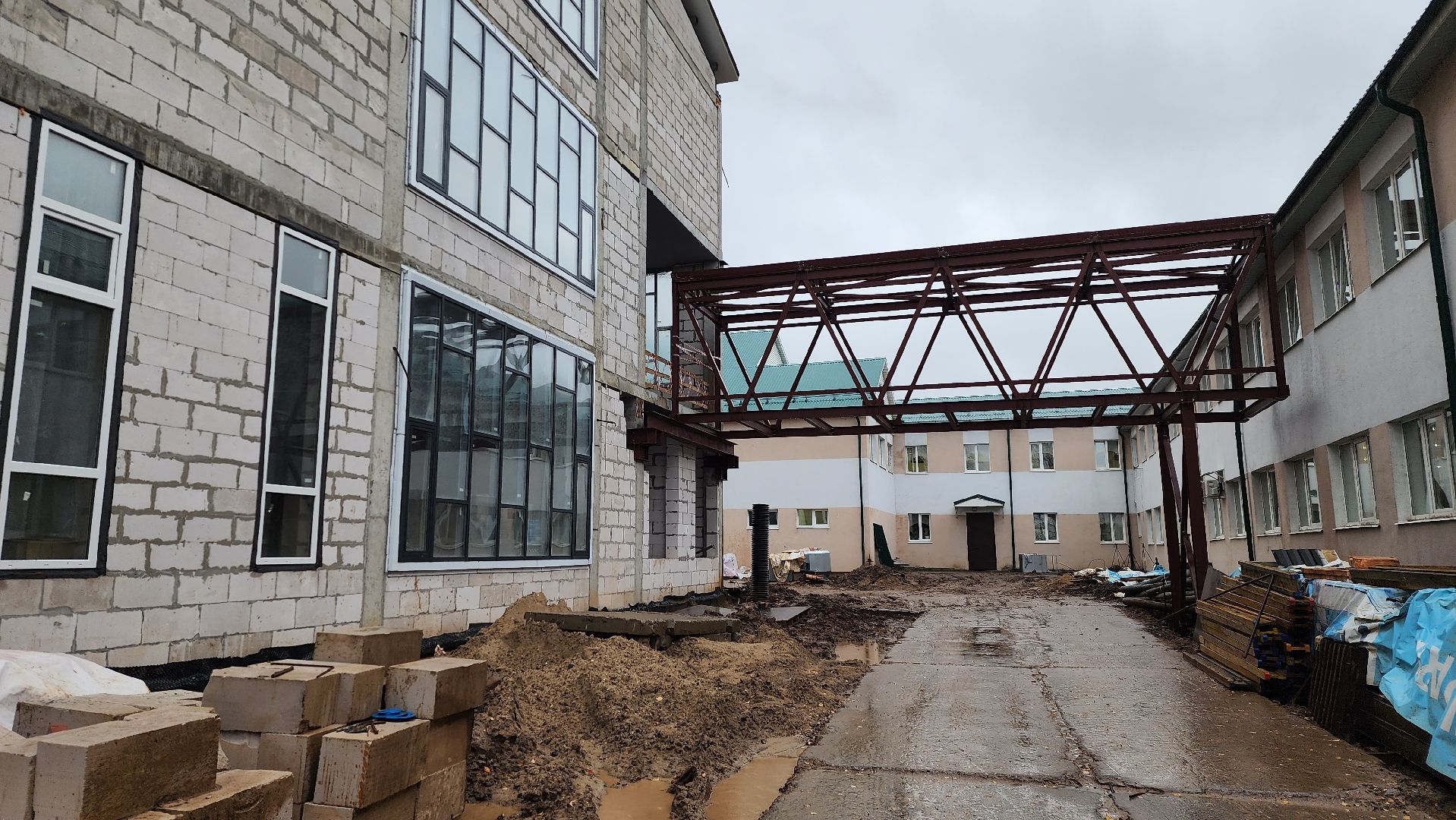 строительство школы, истра,