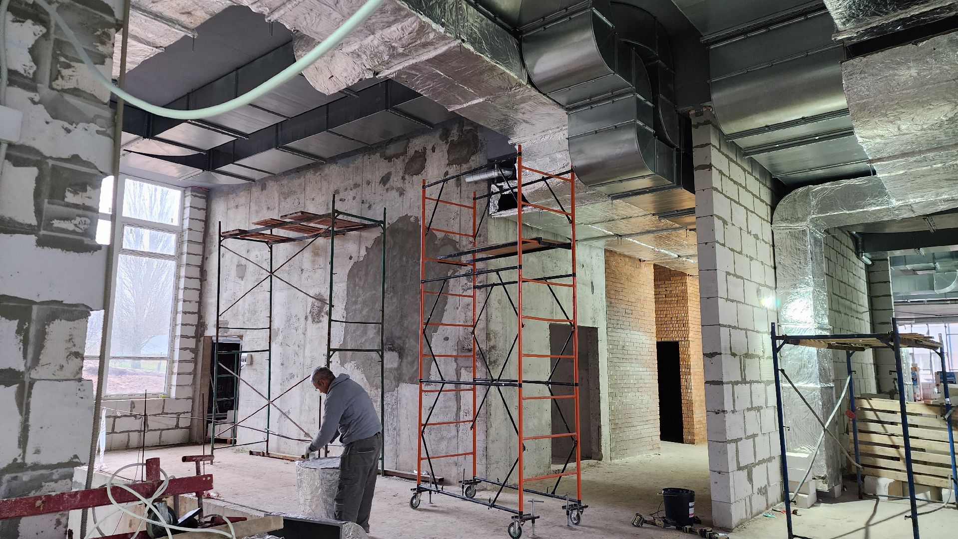 строительство школы, истра,