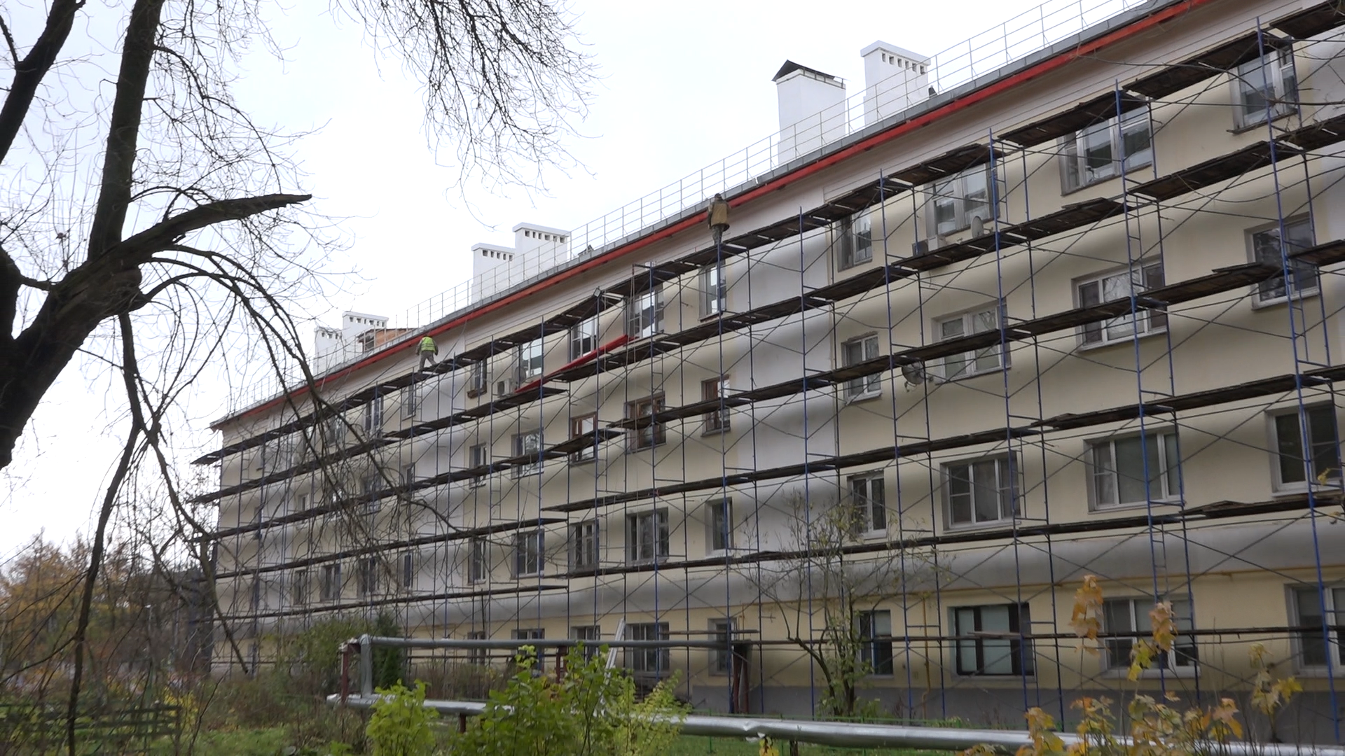 дос, дом офицерского состава, власиха дос, капремонт кровли, двускатная крыша,