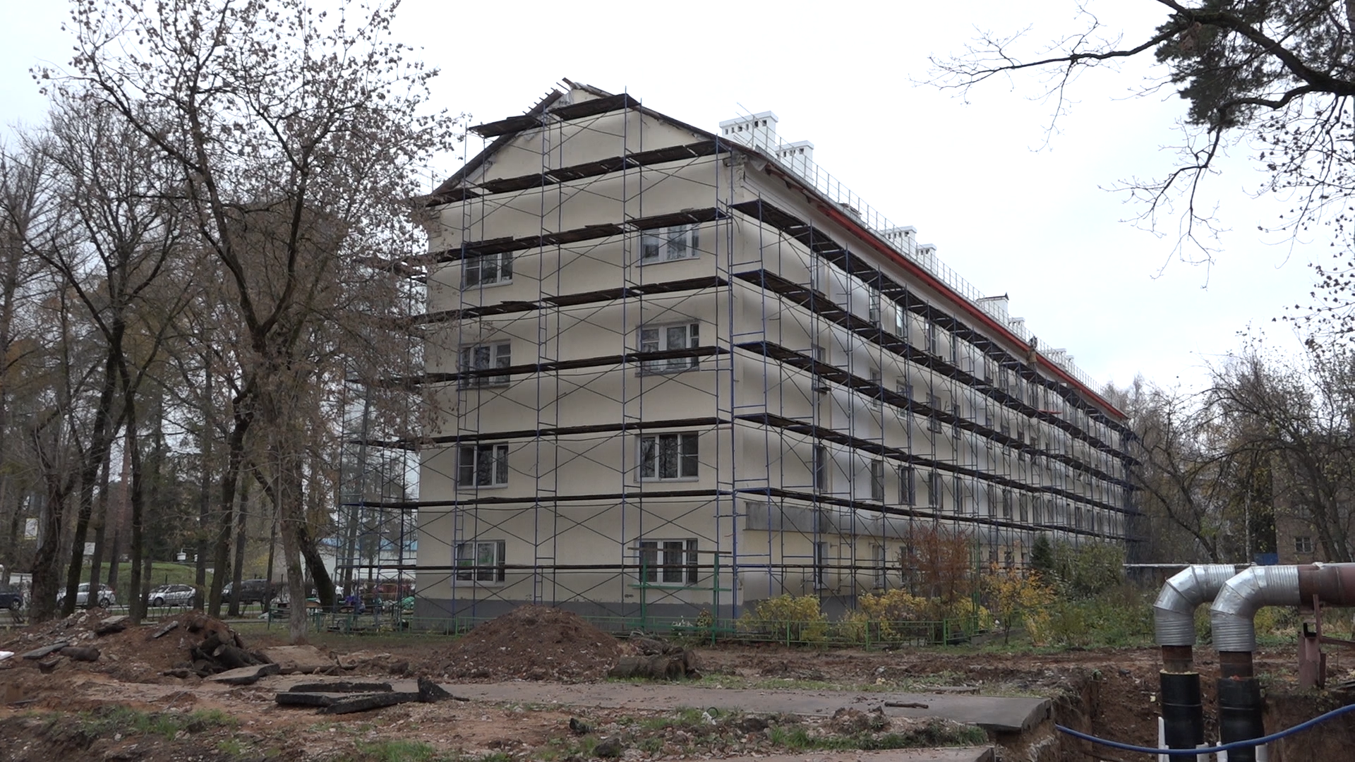 дос, дом офицерского состава, власиха дос, капремонт кровли, двускатная крыша,