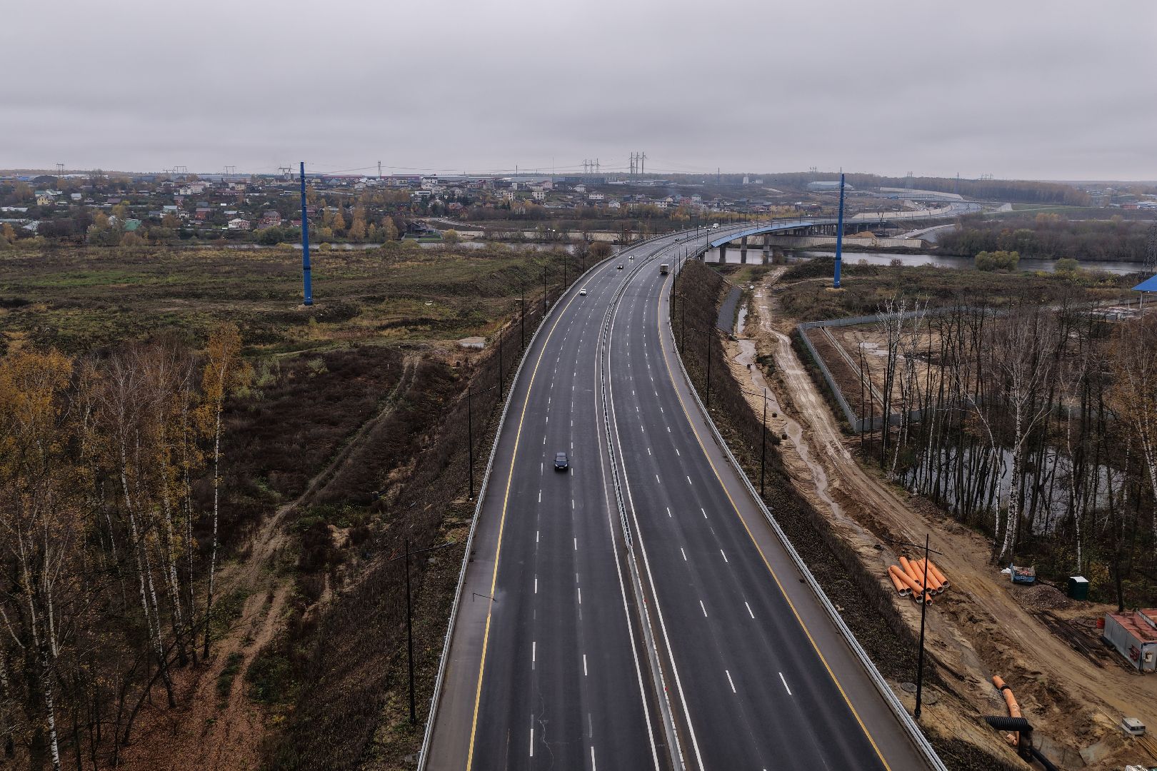 видео с коптера, юла, южно-лыткаринская автодорога,