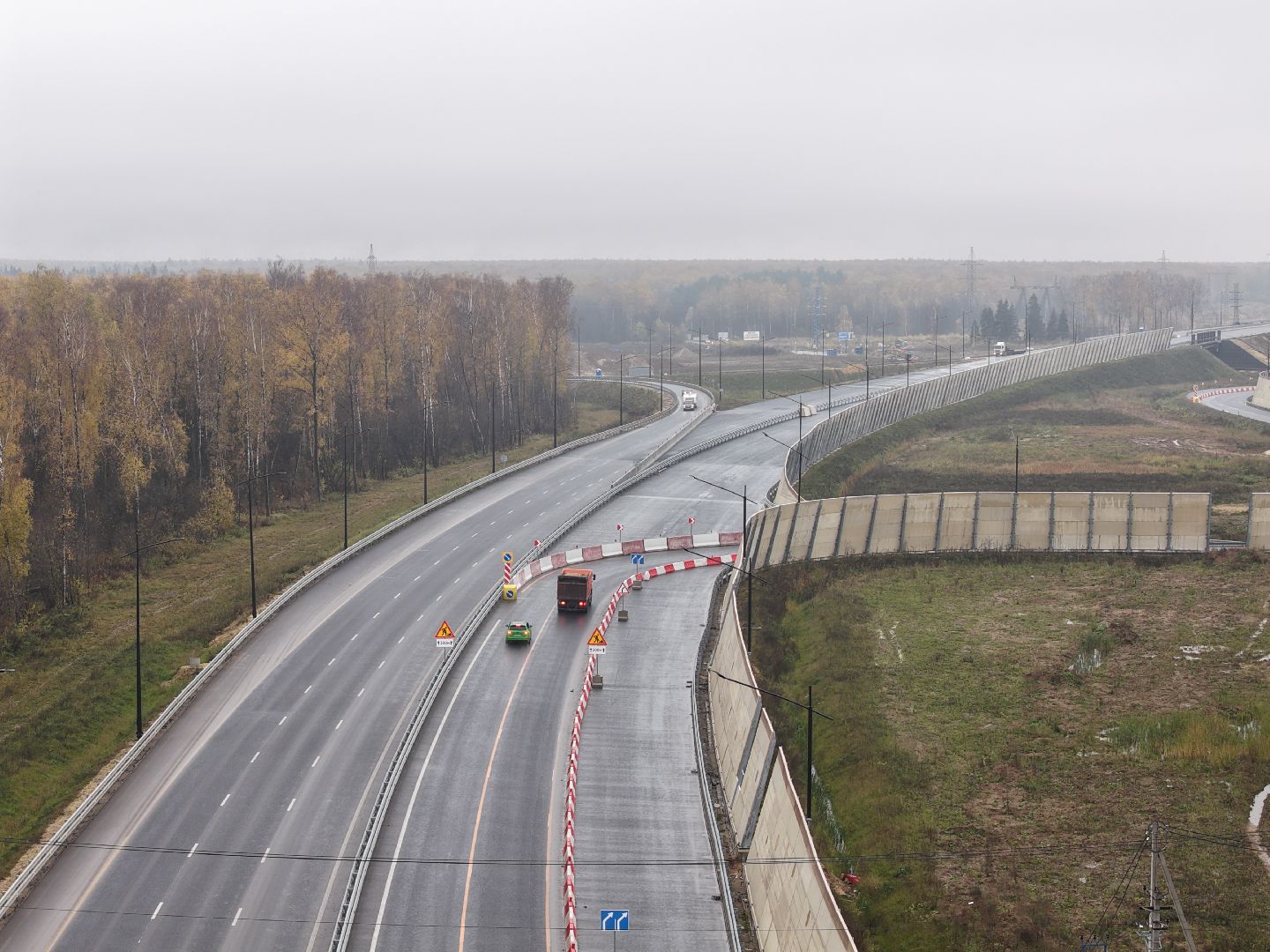 видео с коптера, юла, южно-лыткаринская автодорога,