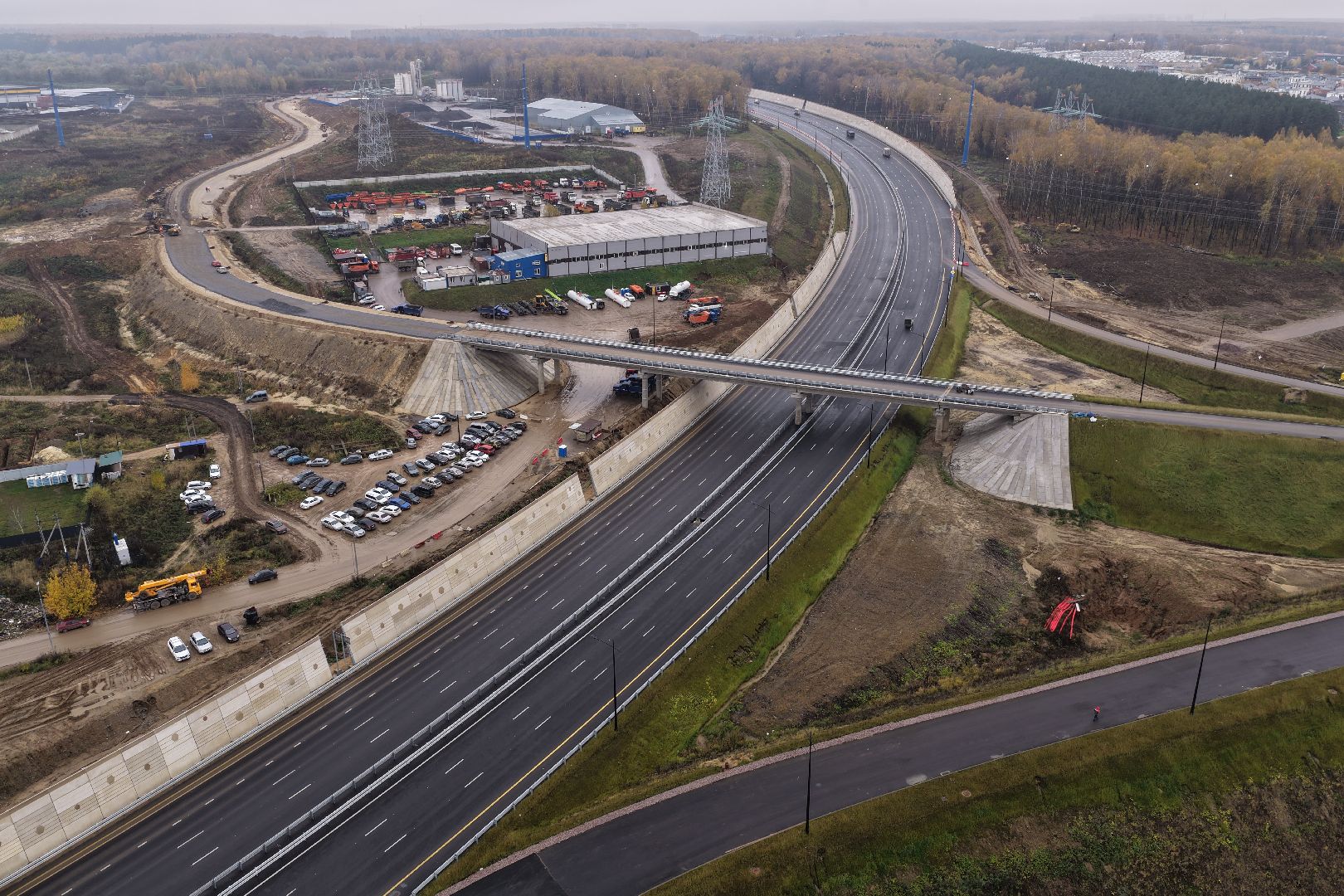 видео с коптера, юла, южно-лыткаринская автодорога,
