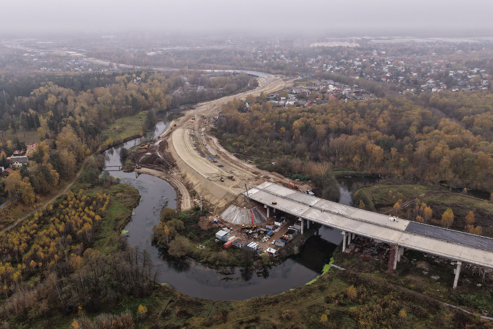 видео с коптера, юла, южно-лыткаринская автодорога,