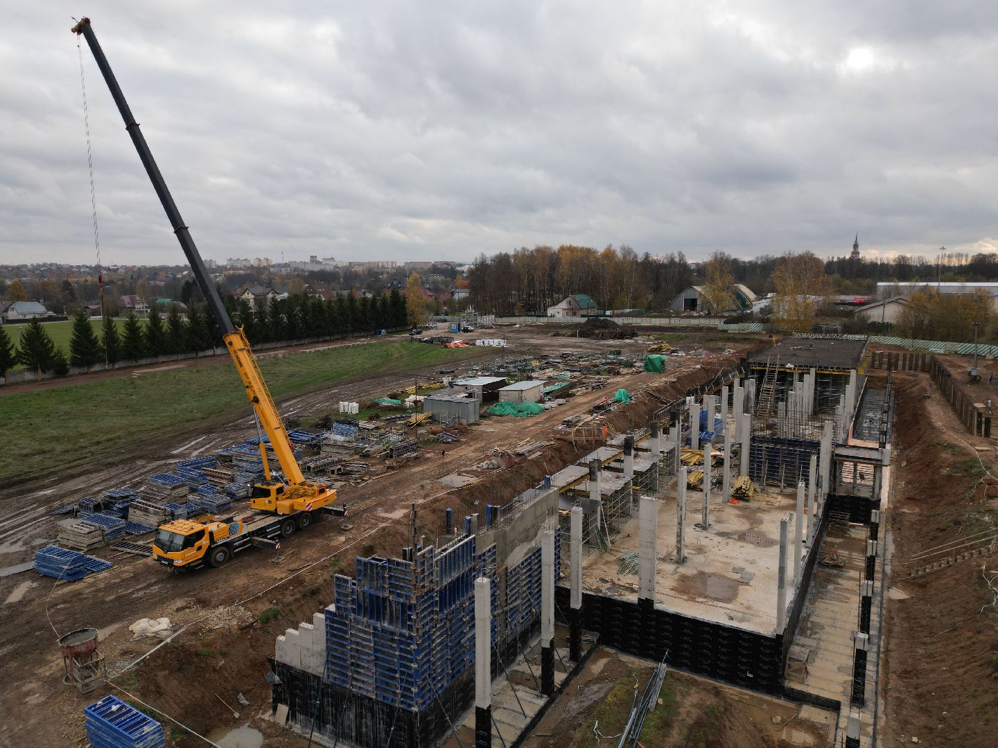 видео с коптера, стадион спартак, спорт в можайске,