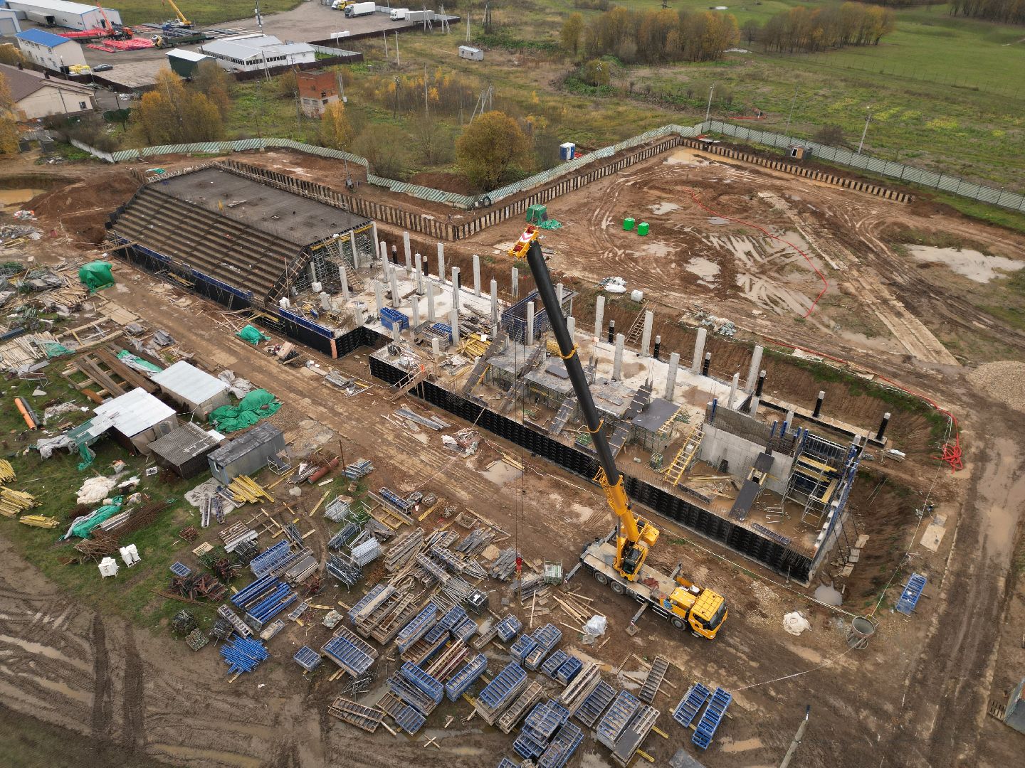 видео с коптера, стадион спартак, спорт в можайске,