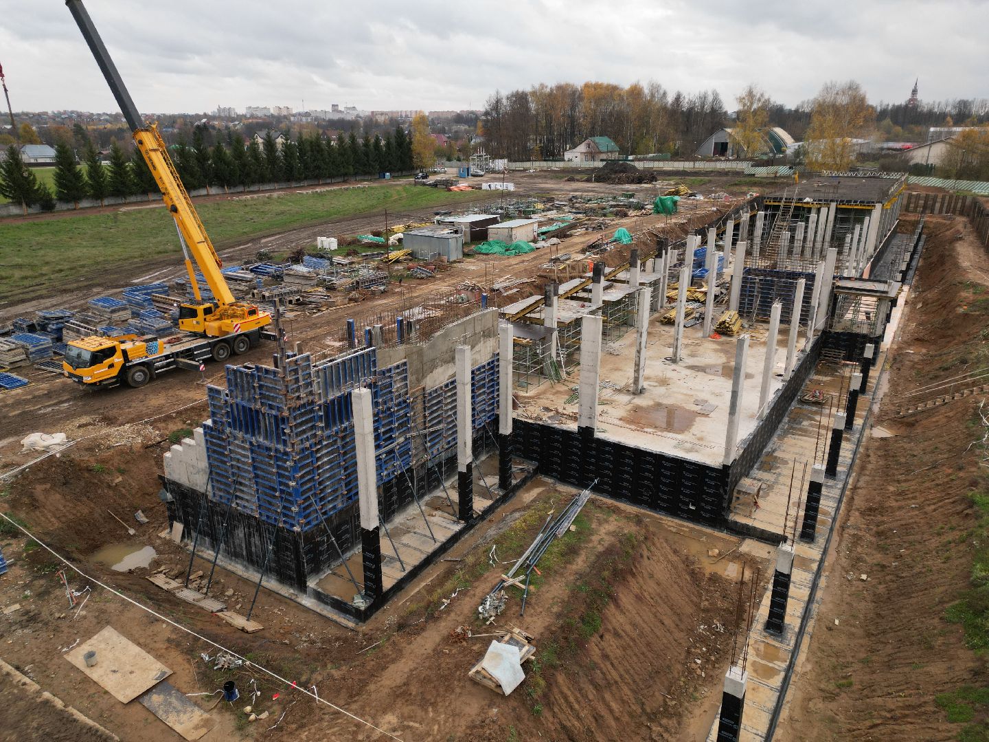 видео с коптера, стадион спартак, спорт в можайске,