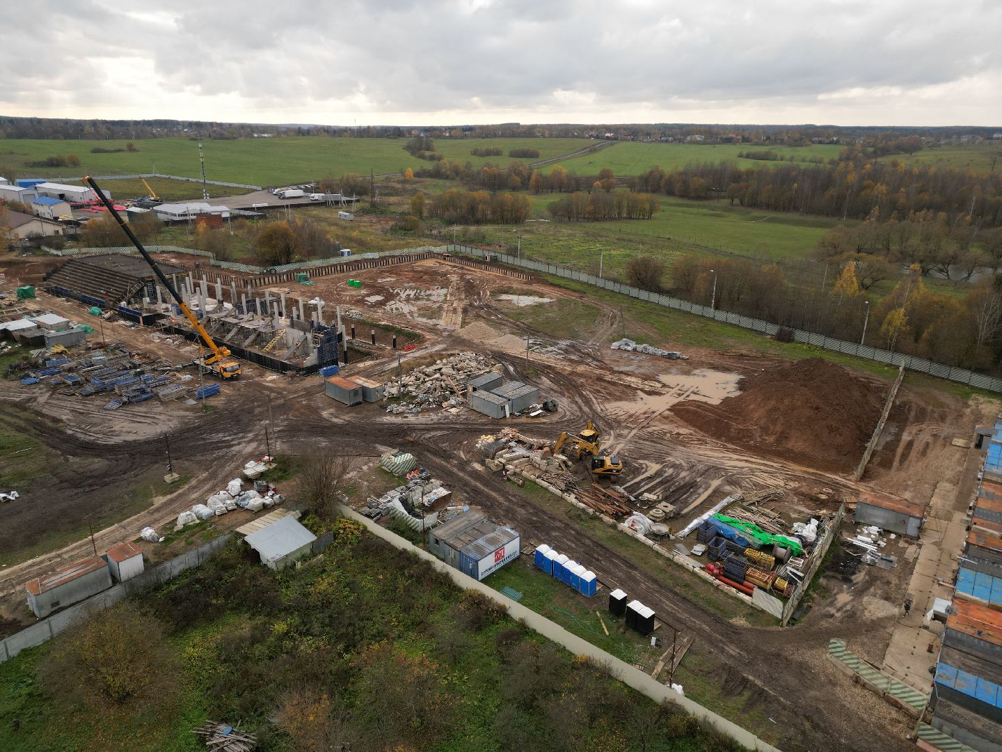 видео с коптера, стадион спартак, спорт в можайске,