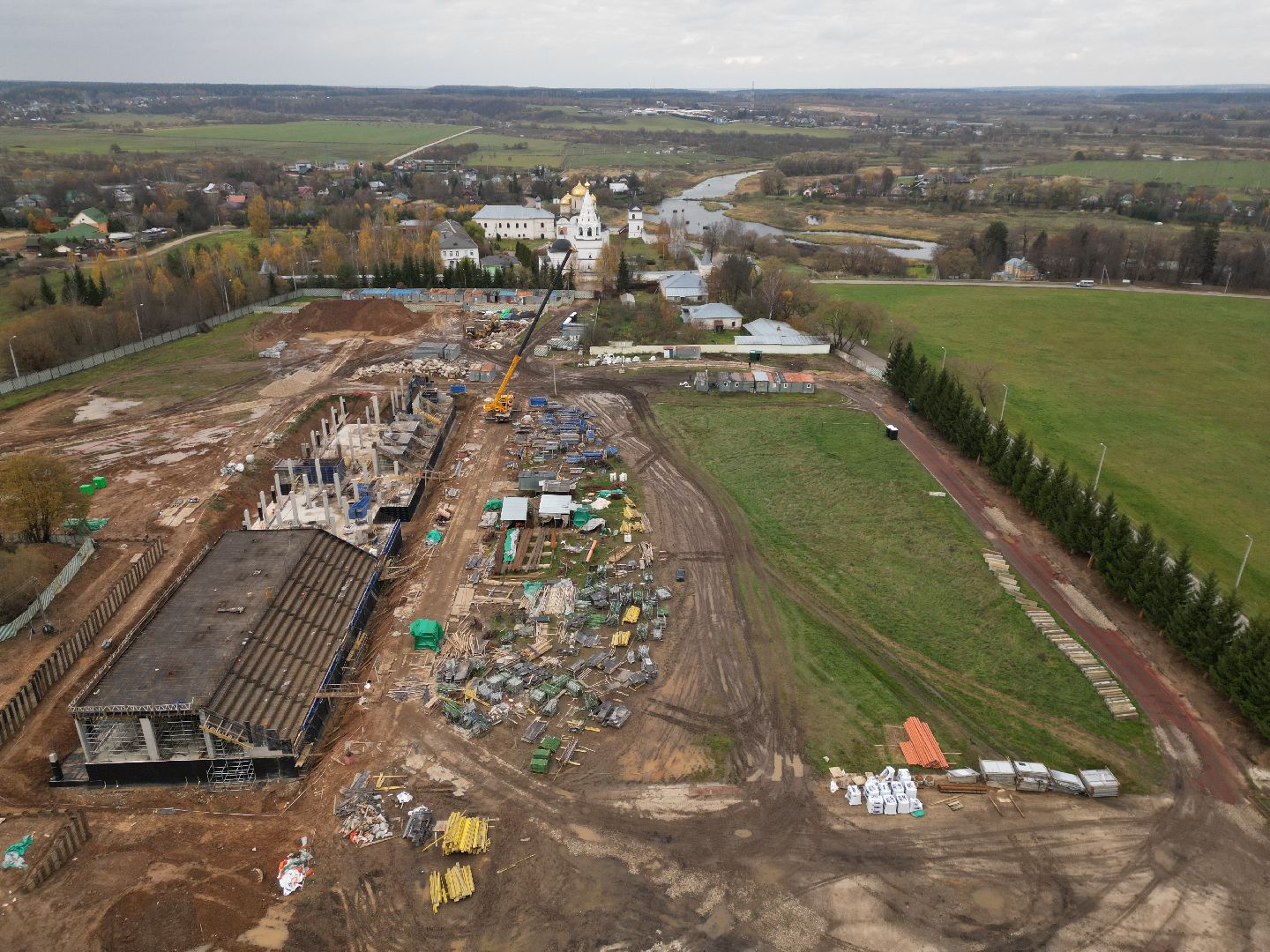 видео с коптера, стадион спартак, спорт в можайске,