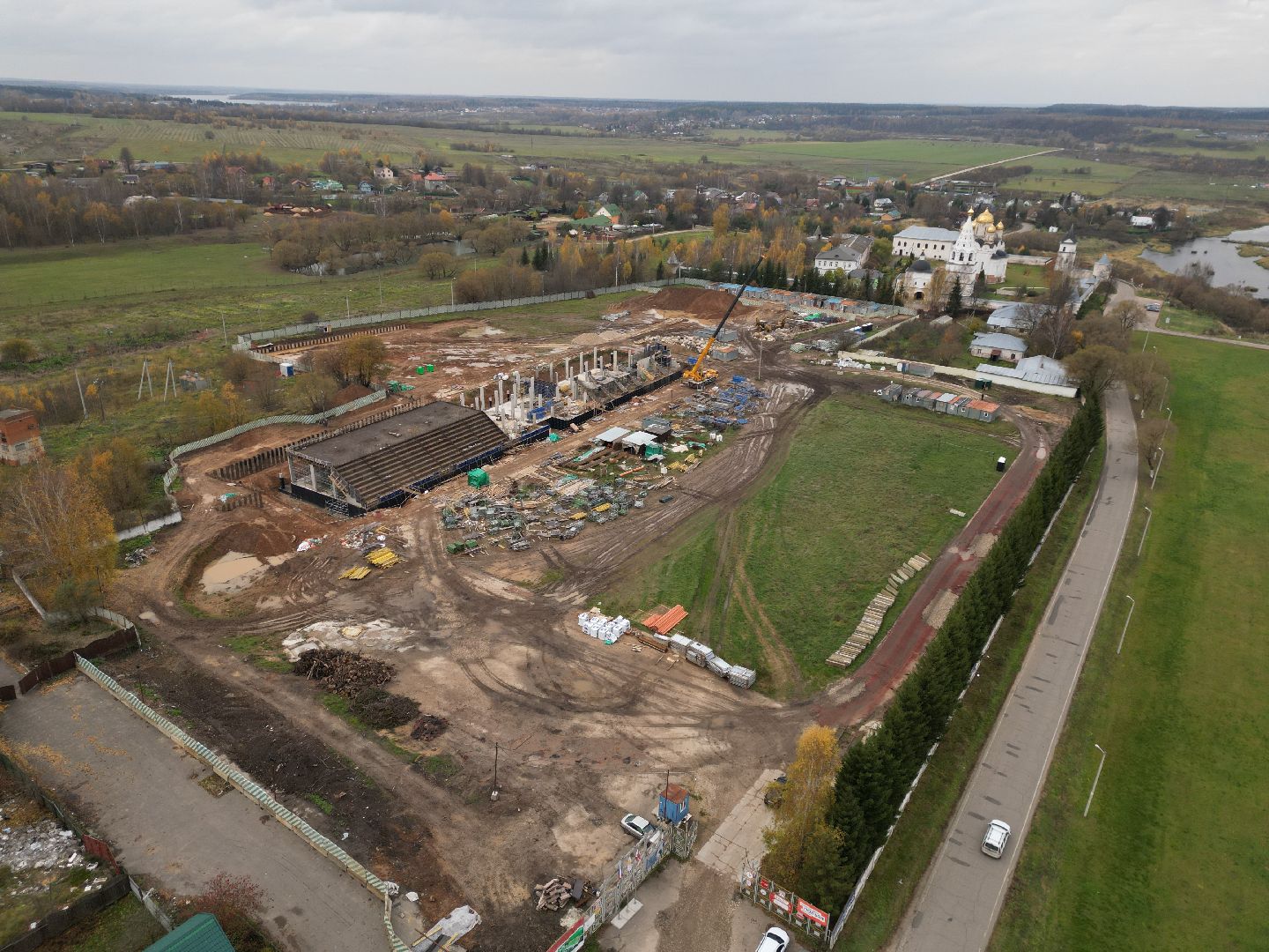 видео с коптера, стадион спартак, спорт в можайске,