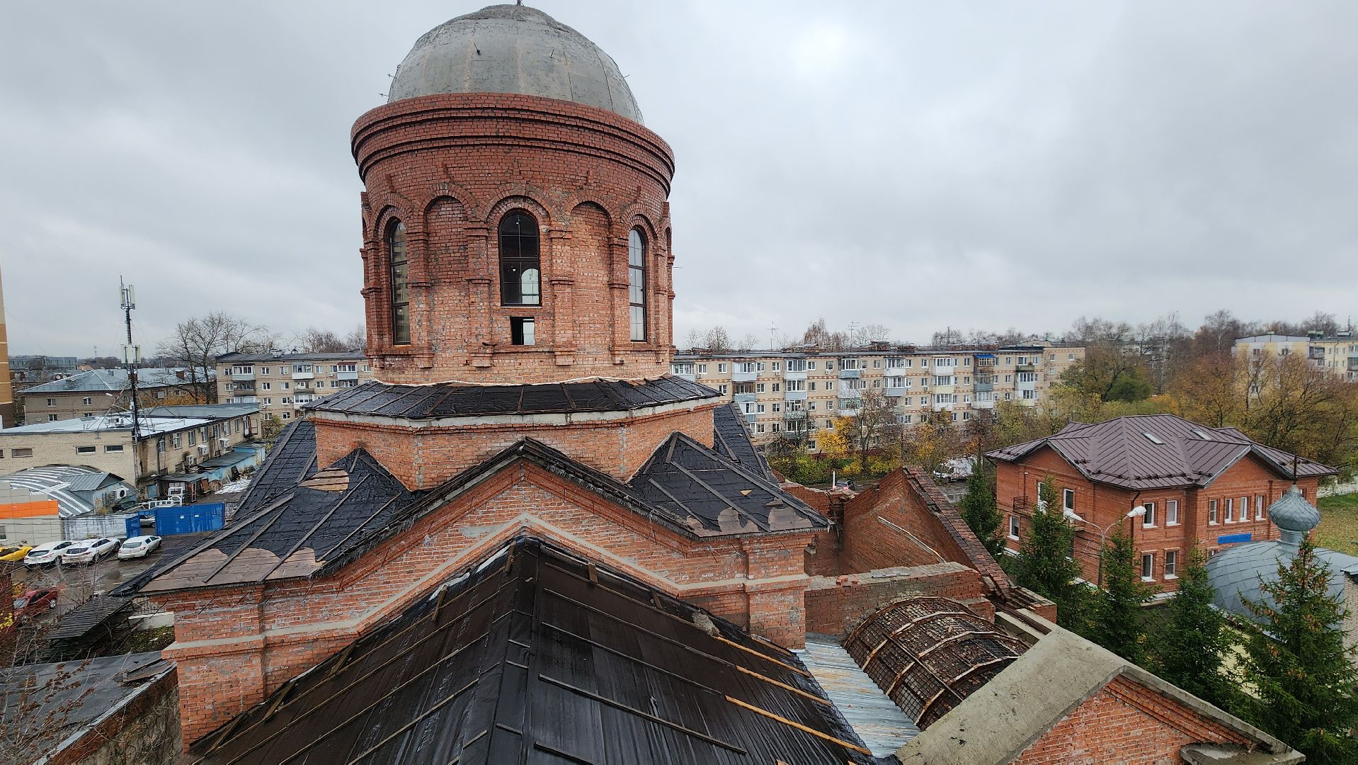 Купол храма, Церковь , Лобня, Храм в Лобне,