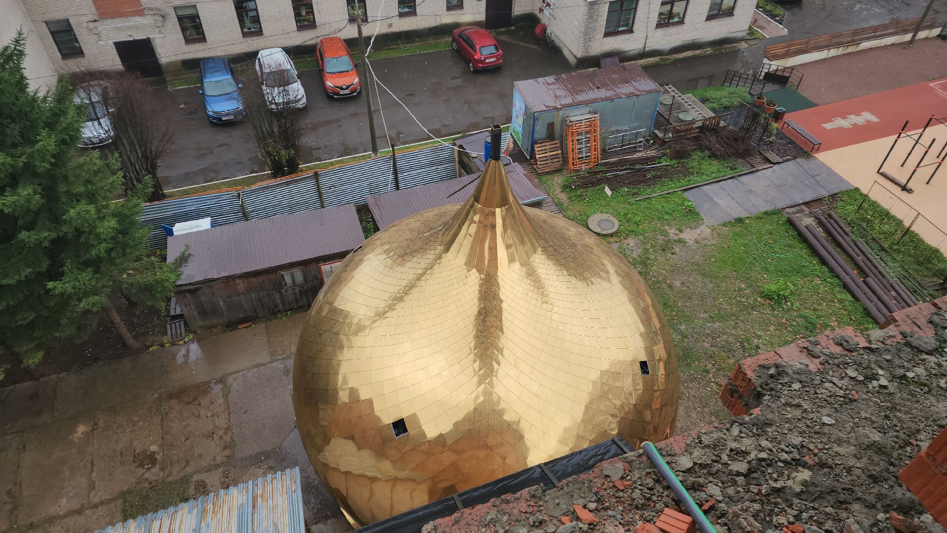 Купол храма, Церковь , Лобня, Храм в Лобне,