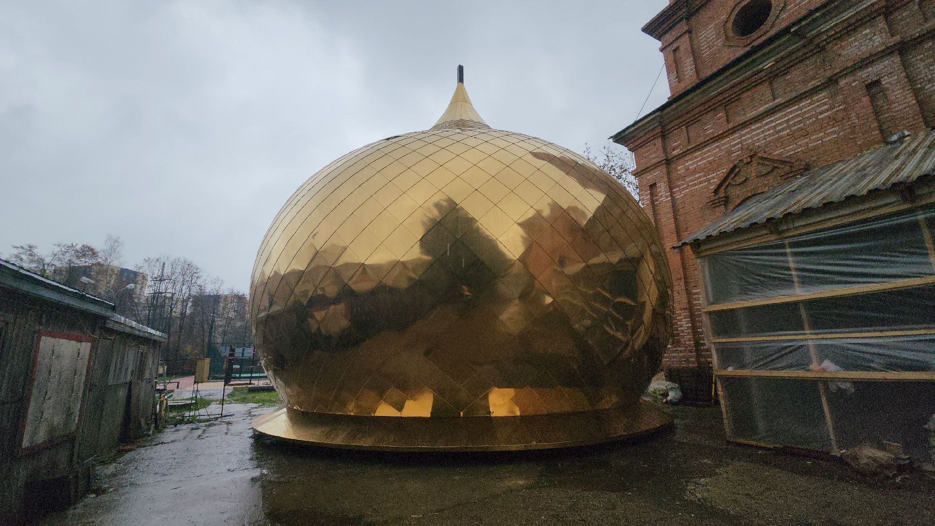 Купол храма, Церковь , Лобня, Храм в Лобне,