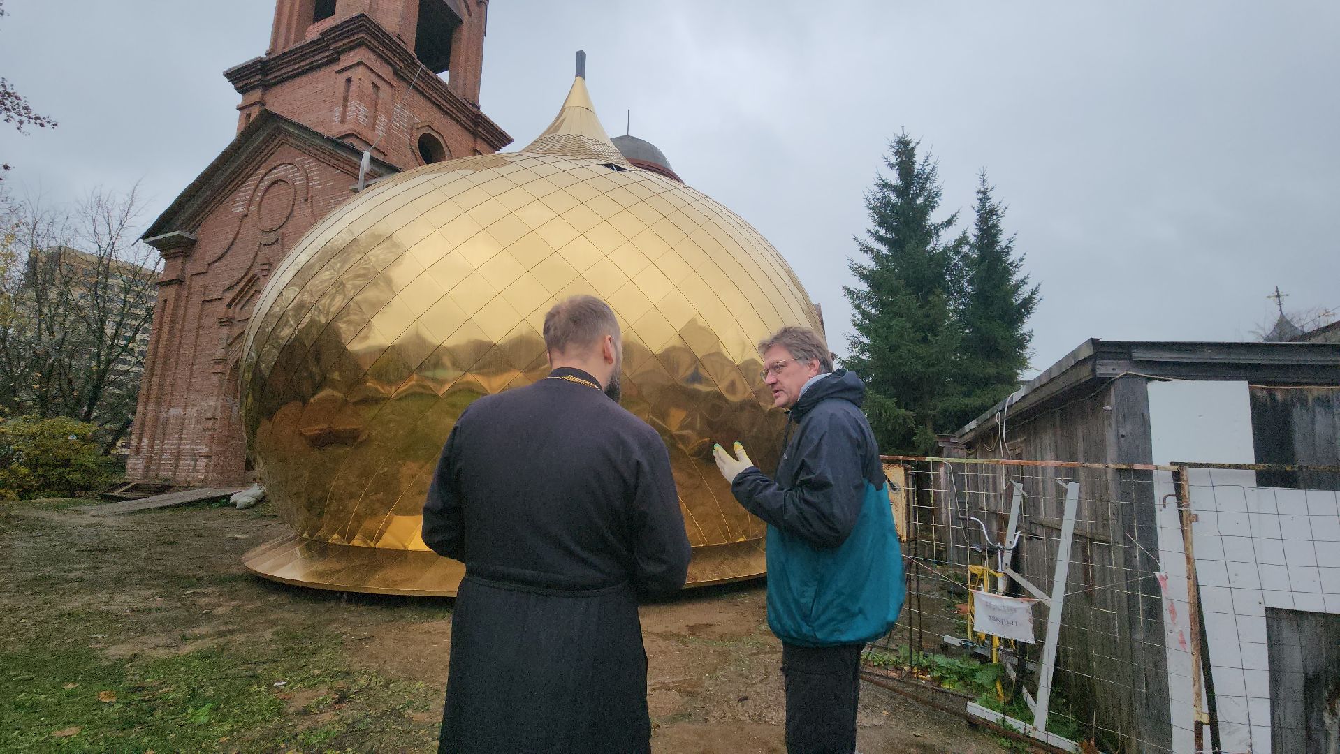 Купол храма, Церковь , Лобня, Храм в Лобне,