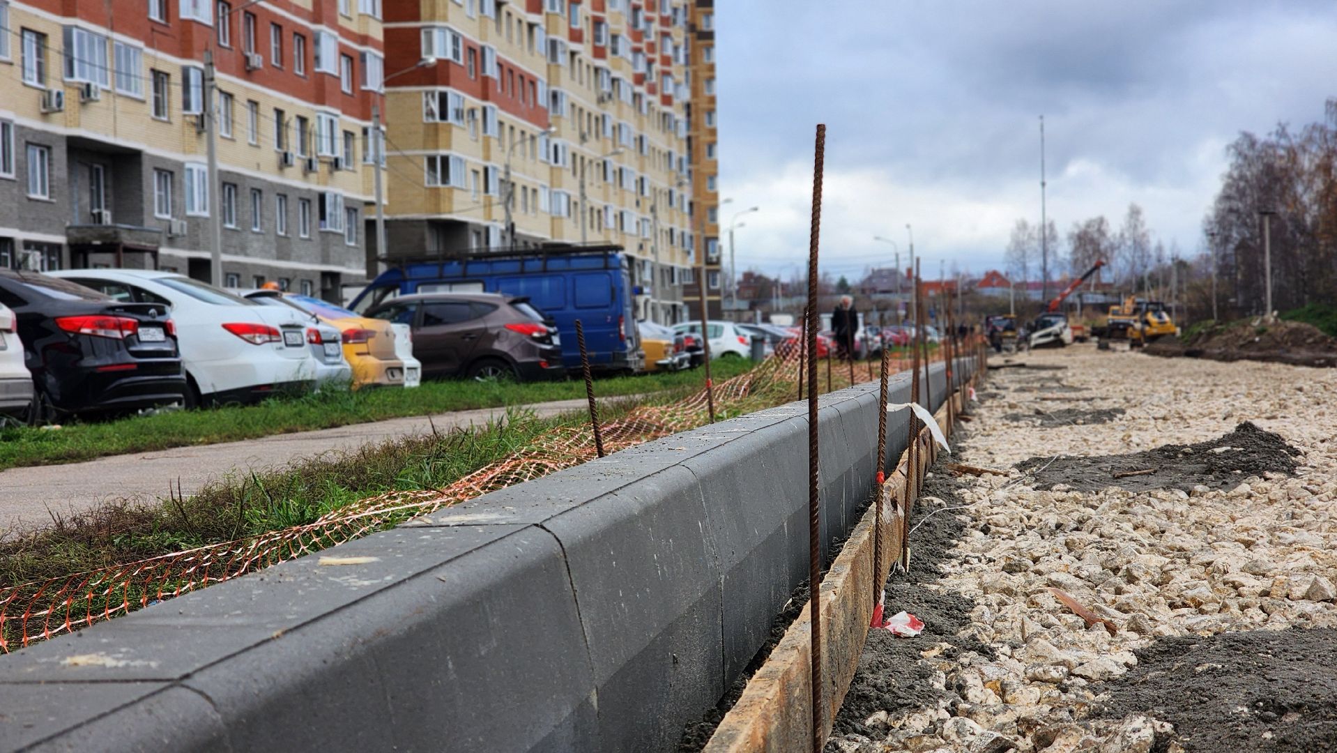 дорога, строительство дорог, лосино-петровский,