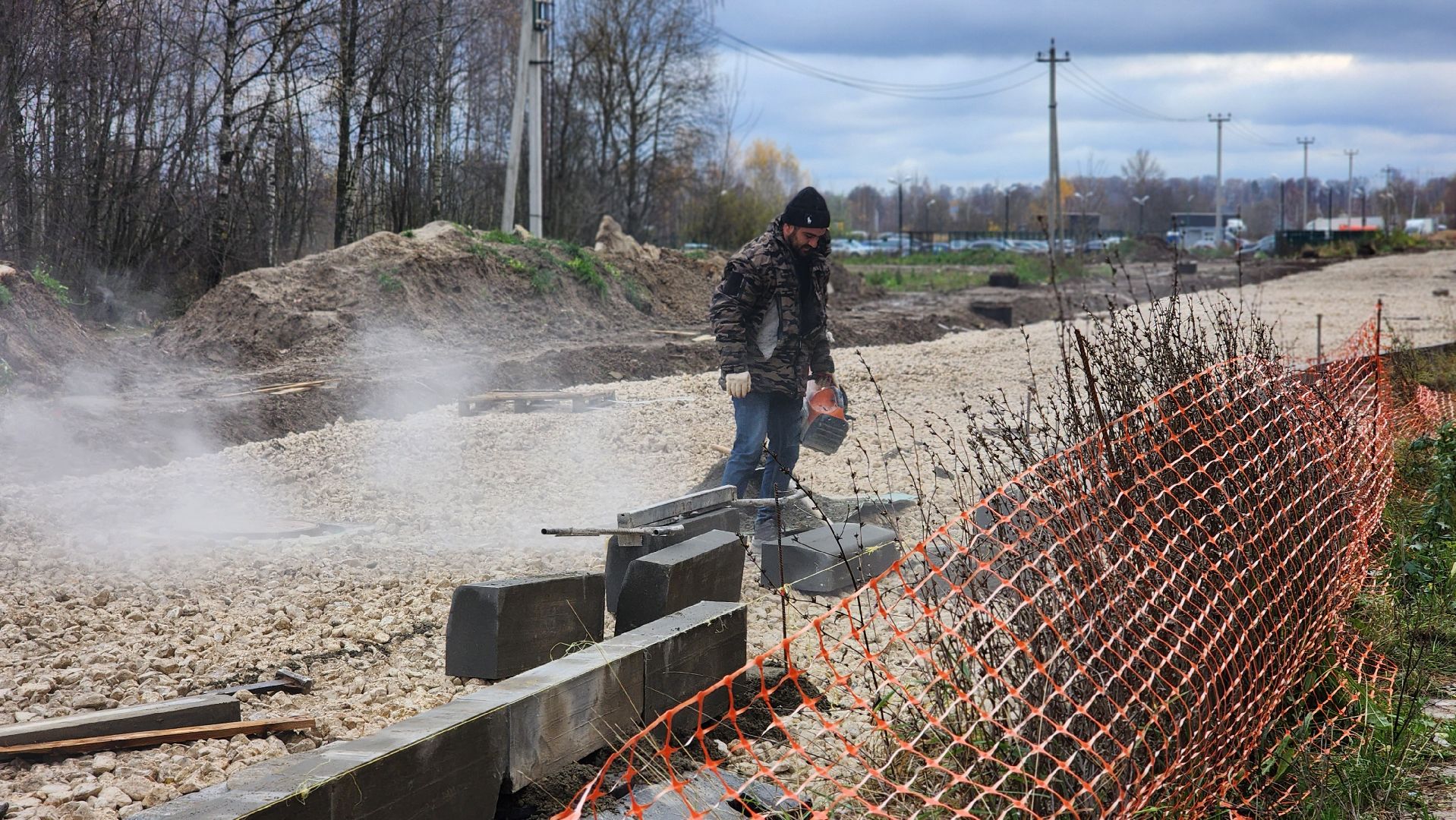 дорога, строительство дорог, лосино-петровский,