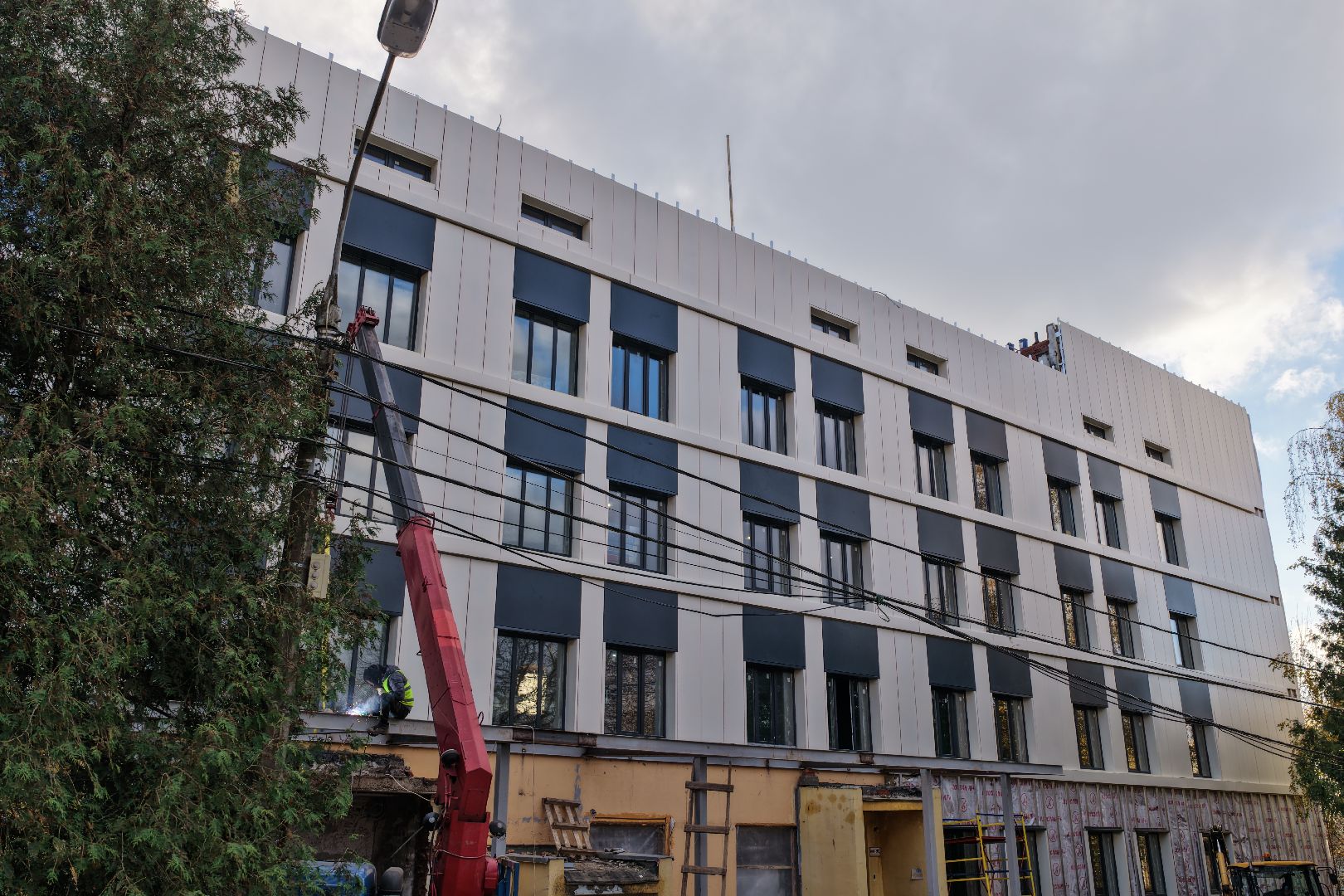 видео с коптера, больница в можайске,