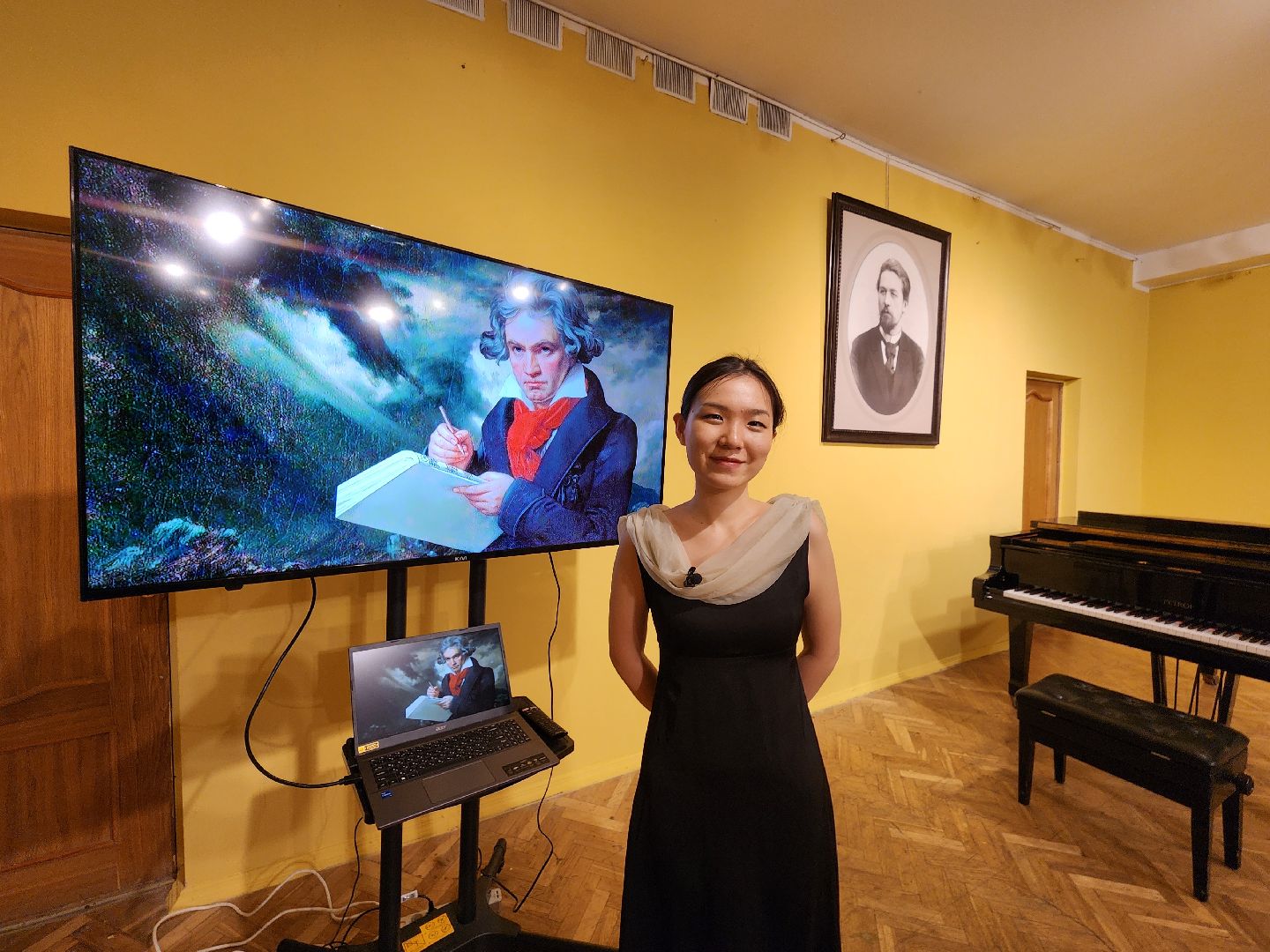 чехов, село мелихово, музей-заповедник, всероссийская акция, концерт, китайская пианистка, цзыцин цзэн, произведения бетховена, виртуозное исполнение, музыкальная программа, мастер-классы, живопись, скульптура, лекции, экскурсии,дуэт, скрипач георгий ибатулин, педагог наталья яшина,акция ночь искусств, министерство культуры и туризма подмосковья,