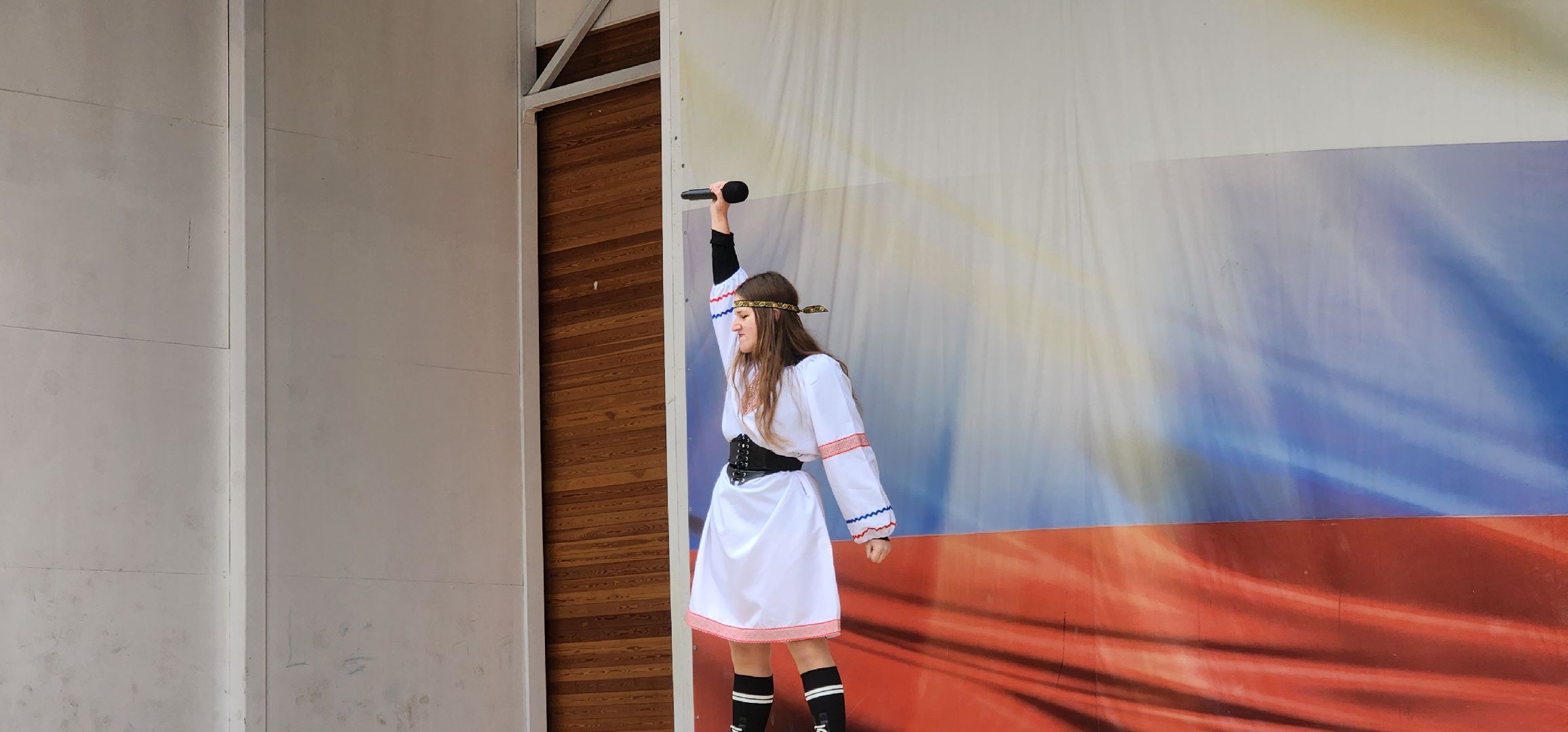 долгопрудный, 4 ноября, день народно единства, центральный парк, мастер-класс, матрешка, песня небо славян, русский рок,