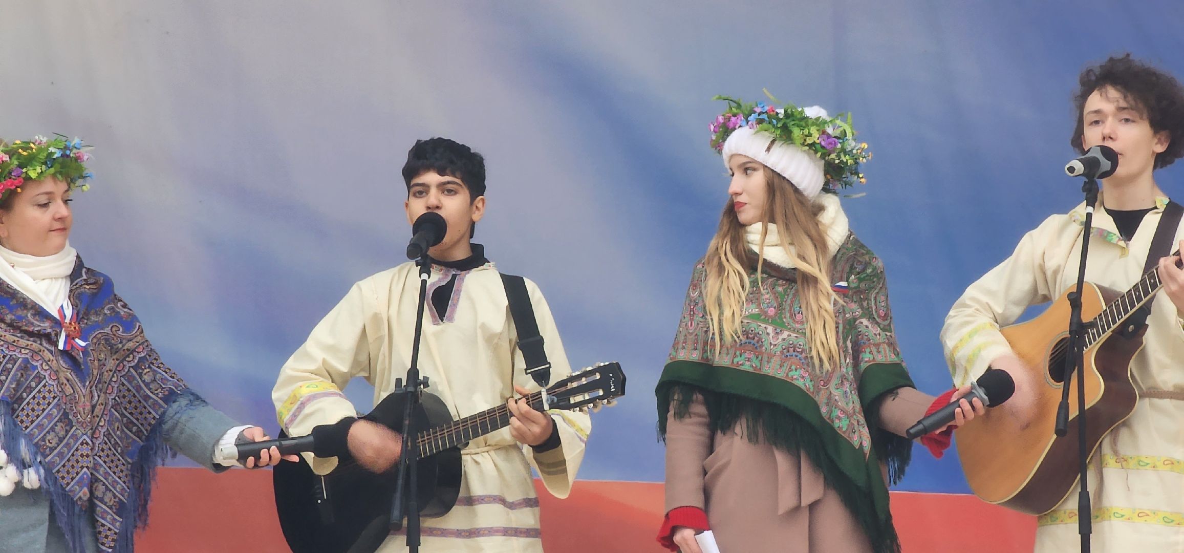 долгопрудный, 4 ноября, день народно единства, центральный парк, мастер-класс, матрешка, песня небо славян, русский рок,