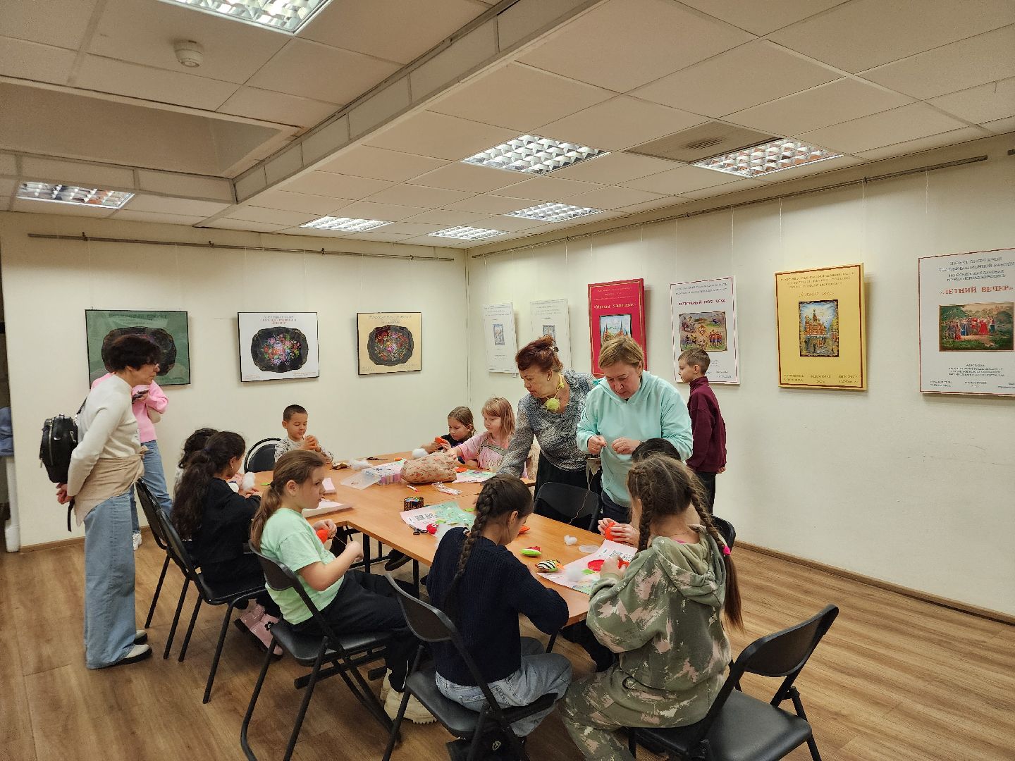 Подольск , Выставочный зал , ночь исскуств, Мастер-класс ,