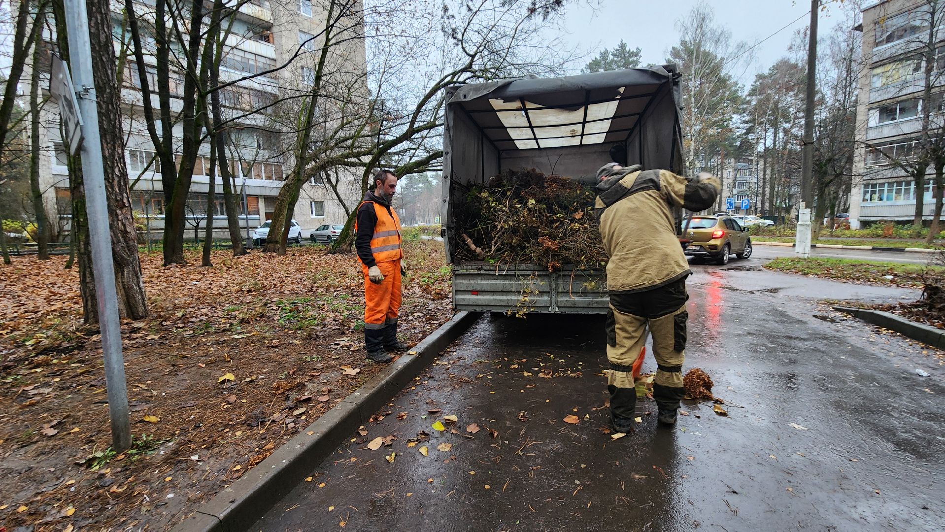 комбинат благоустройства, протвино, уборка территории,