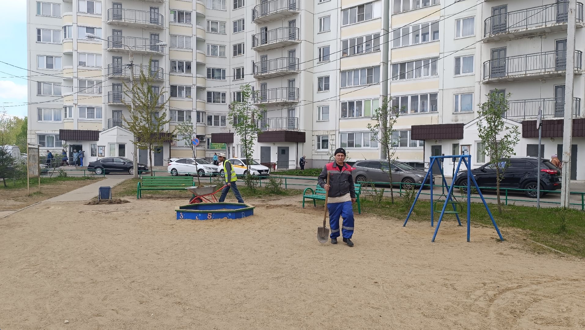 Лобня, лавочки, благоустройство