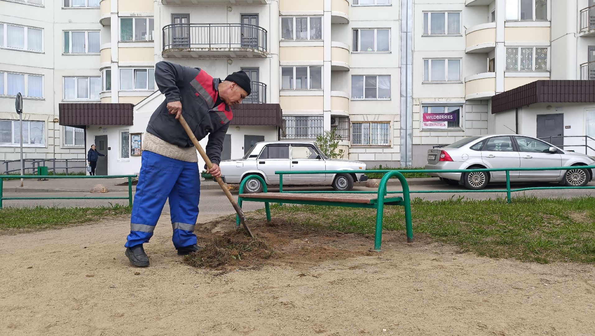 Лобня, лавочки, благоустройство