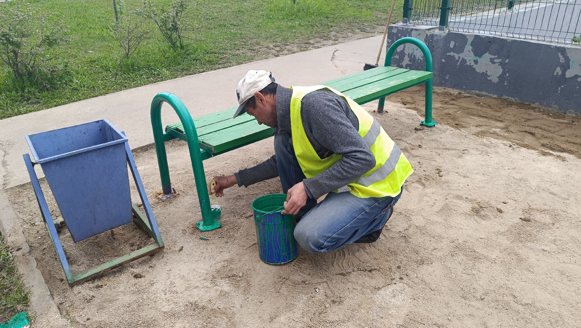 Лобня, лавочки, благоустройство