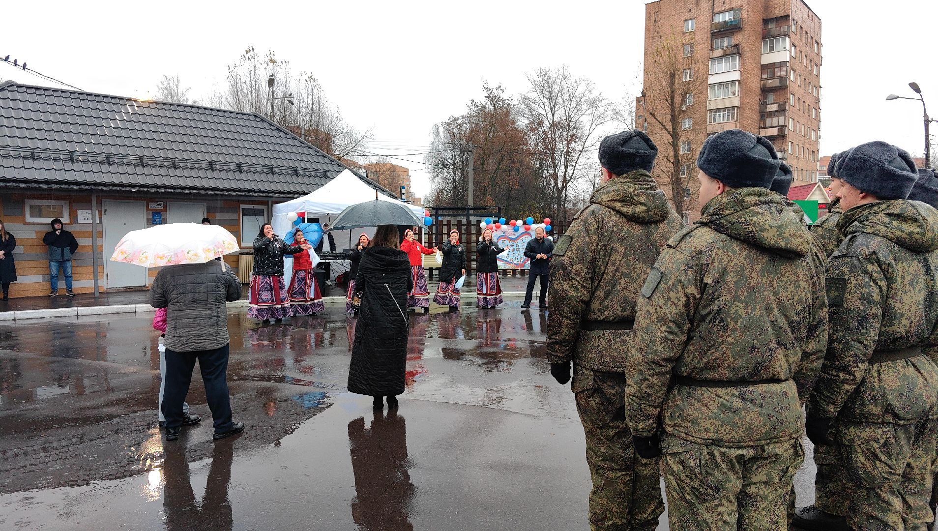 парк, День народного единства, жители, ансамбль, флешмоб,