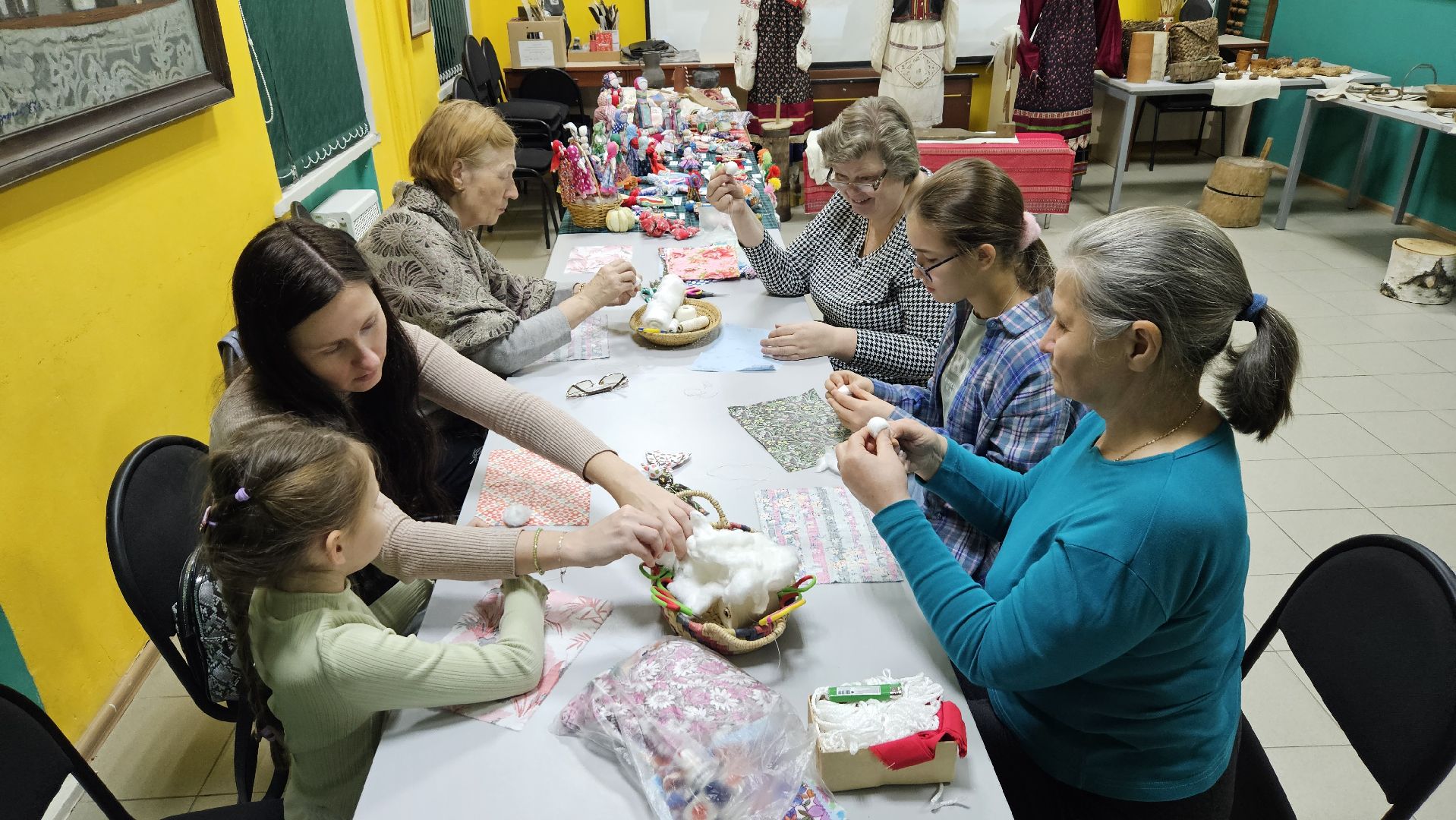 долгопрудный, ночь в музее, долгопрудненский историко-художественный музей,отдарок на подарок, тряпичная кукла, дети, мастер-класс, традиции, история ,