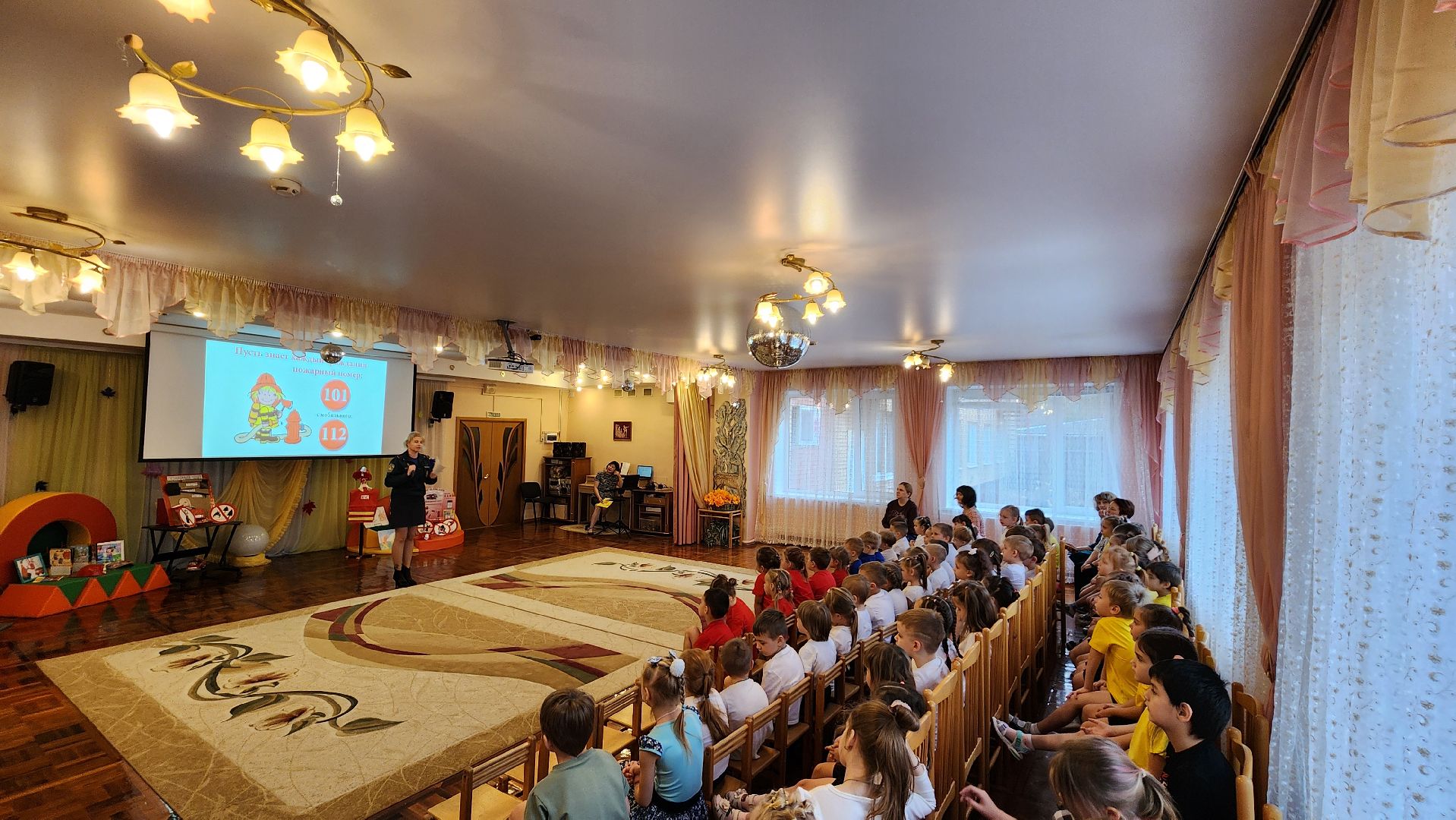 протвино, профилактика пожаров, дошкольное отделение гимназии протвино ,