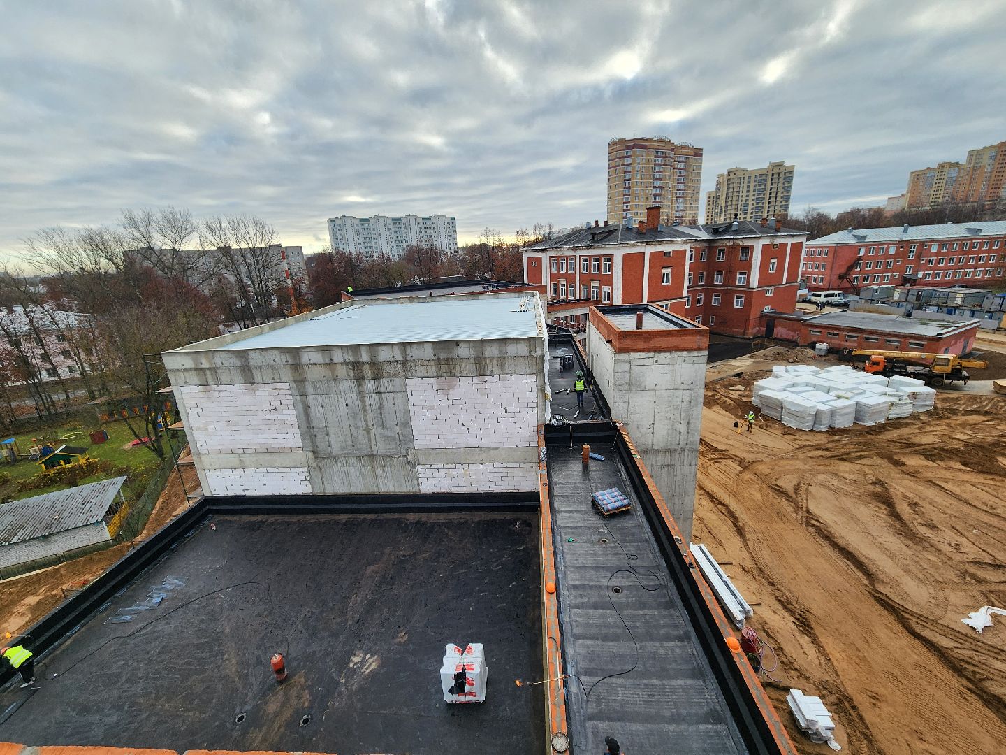 подольск, Строительство ,  Школа 16 подольск,