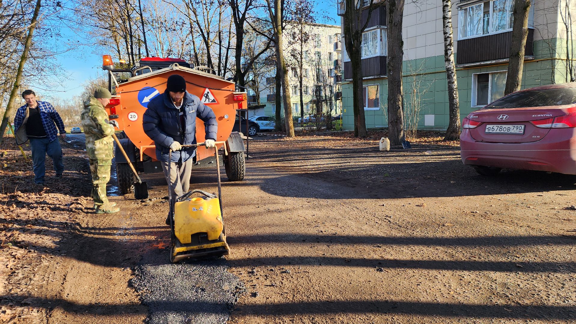 ямочный ремонт, благоустройство, истра,