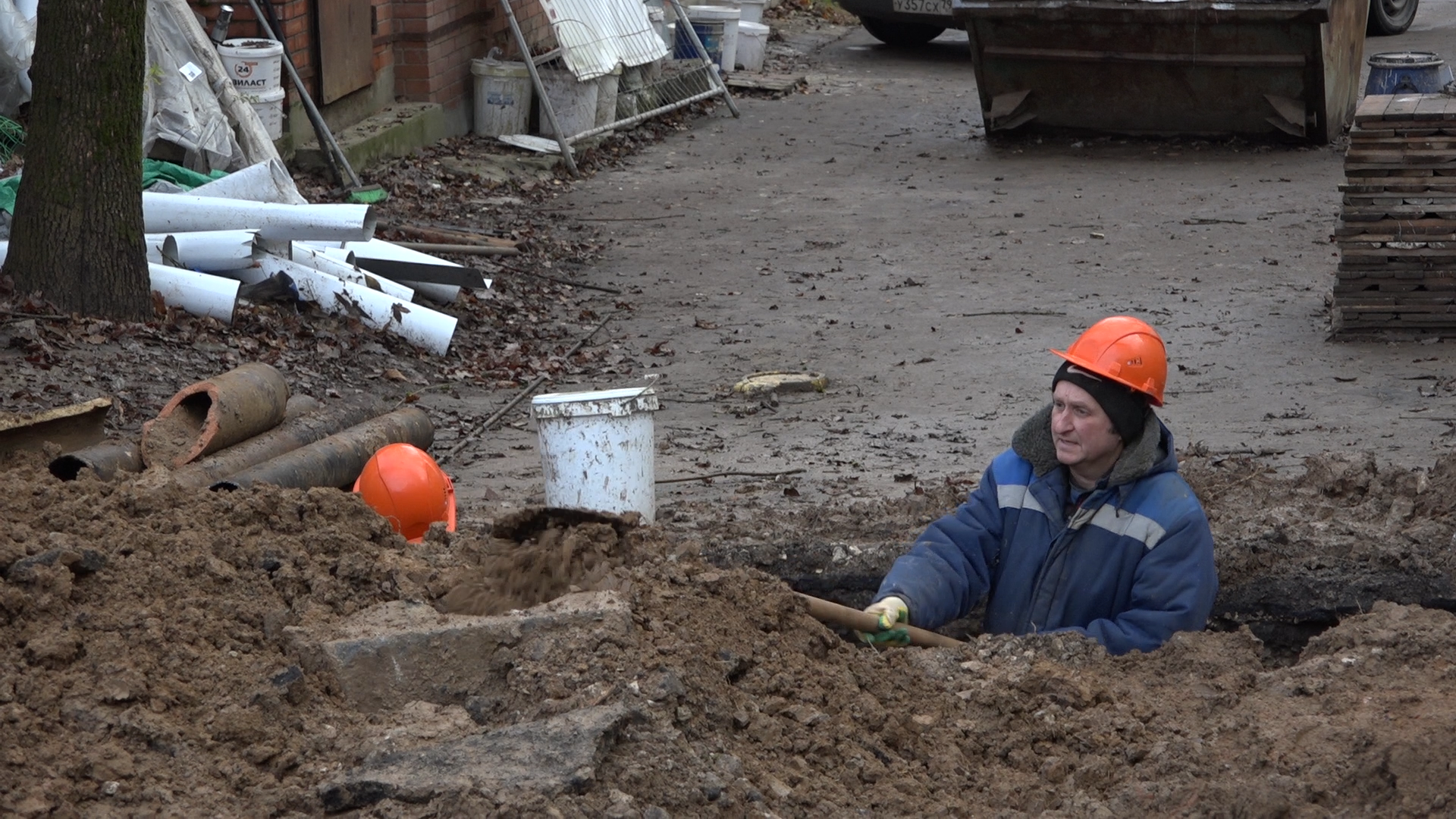 благоустройство территории, власиха благоустройство, теплосети власиха, ремонт теплотрассы, власиха теплоснабжение,