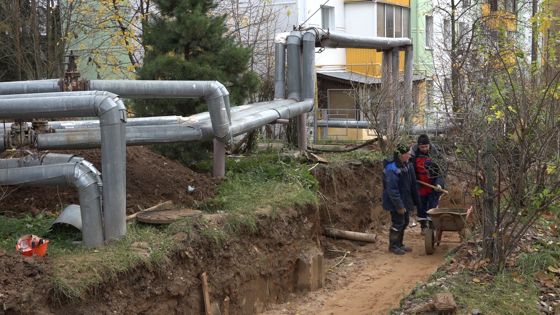 благоустройство территории, власиха благоустройство, теплосети власиха, ремонт теплотрассы, власиха теплоснабжение,