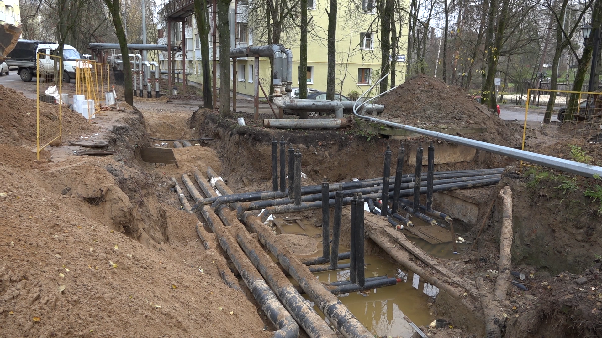 благоустройство территории, власиха благоустройство, теплосети власиха, ремонт теплотрассы, власиха теплоснабжение,