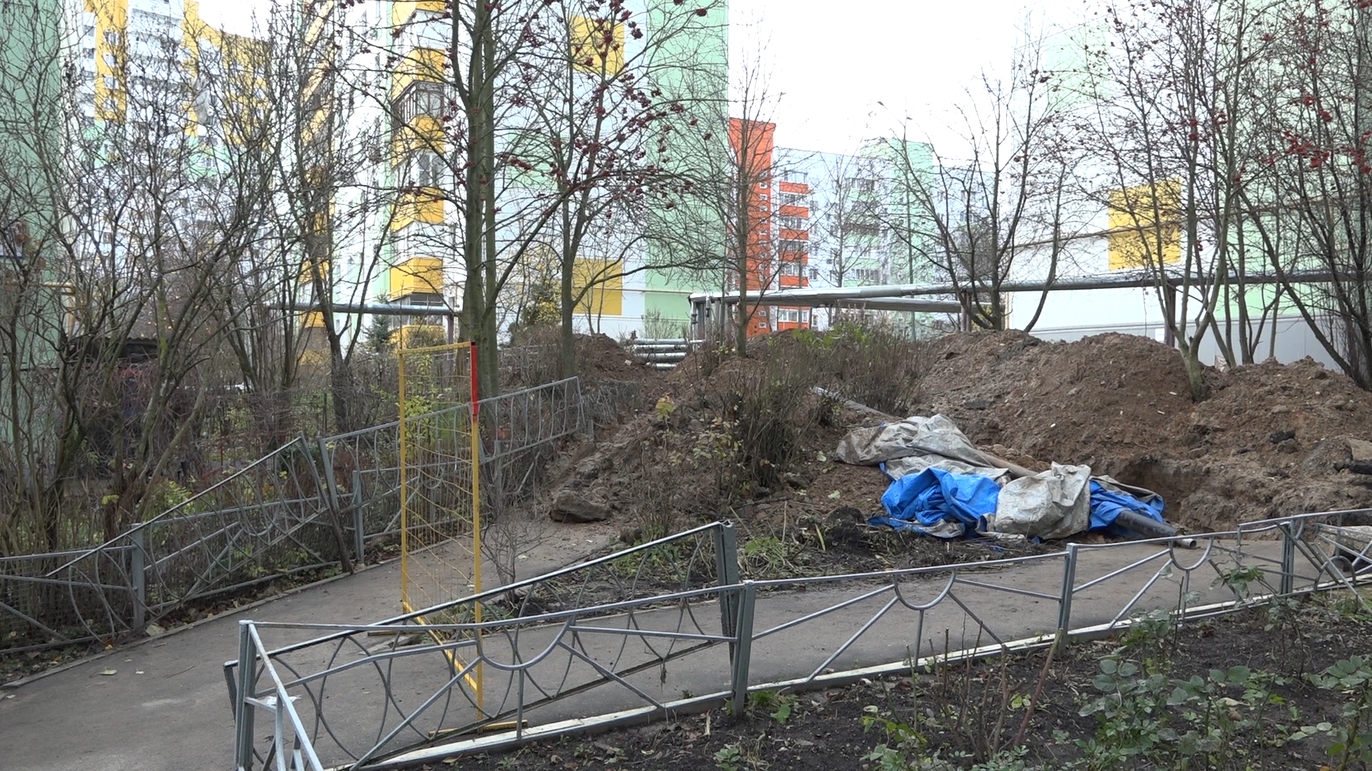 благоустройство территории, власиха благоустройство, теплосети власиха, ремонт теплотрассы, власиха теплоснабжение,