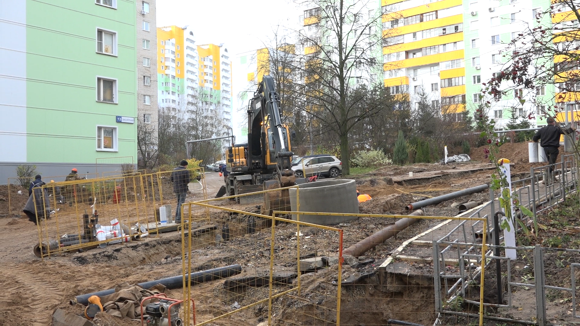 благоустройство территории, власиха благоустройство, теплосети власиха, ремонт теплотрассы, власиха теплоснабжение,