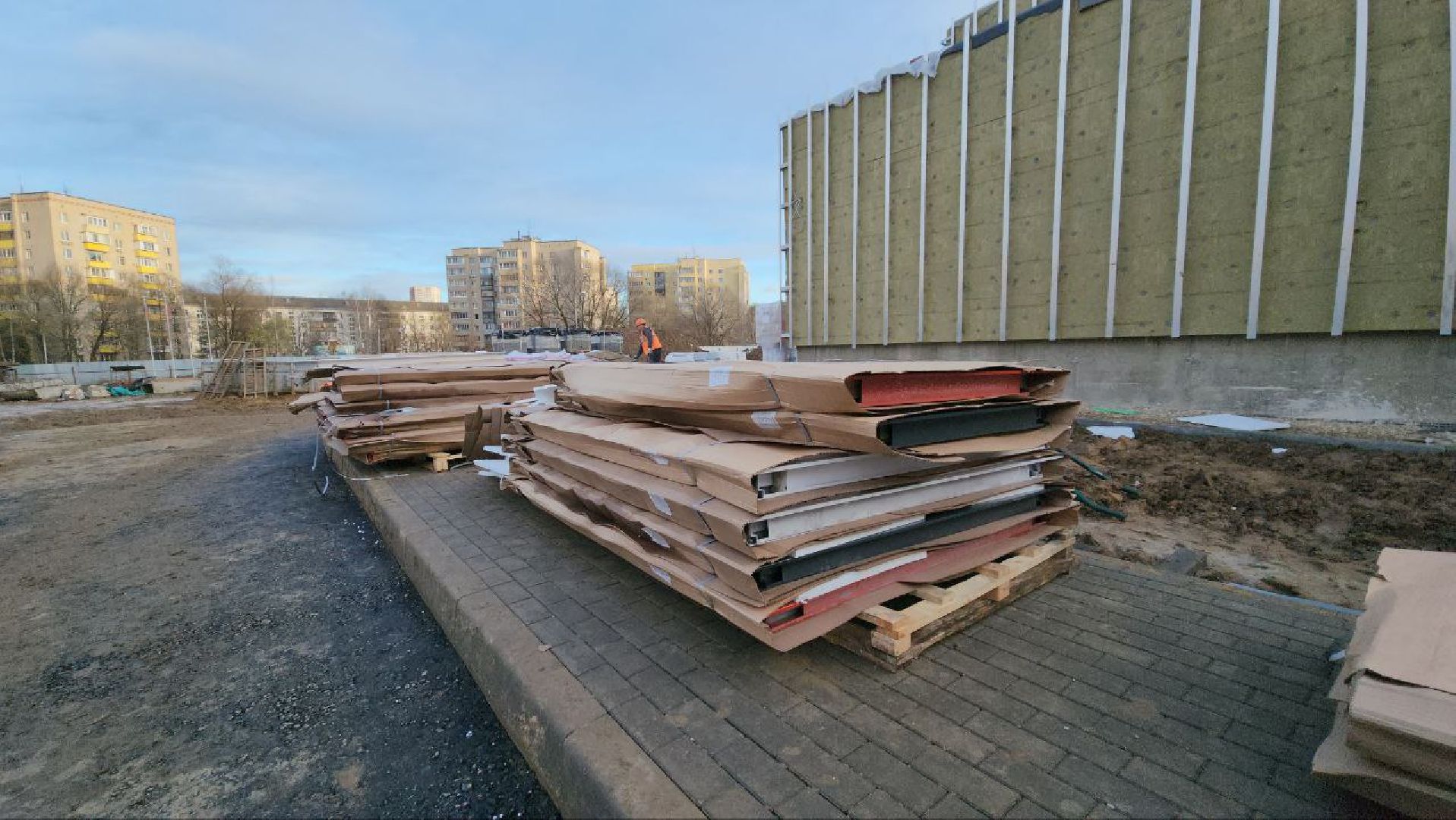 фок с бассейном, Лобня, Строительство ,