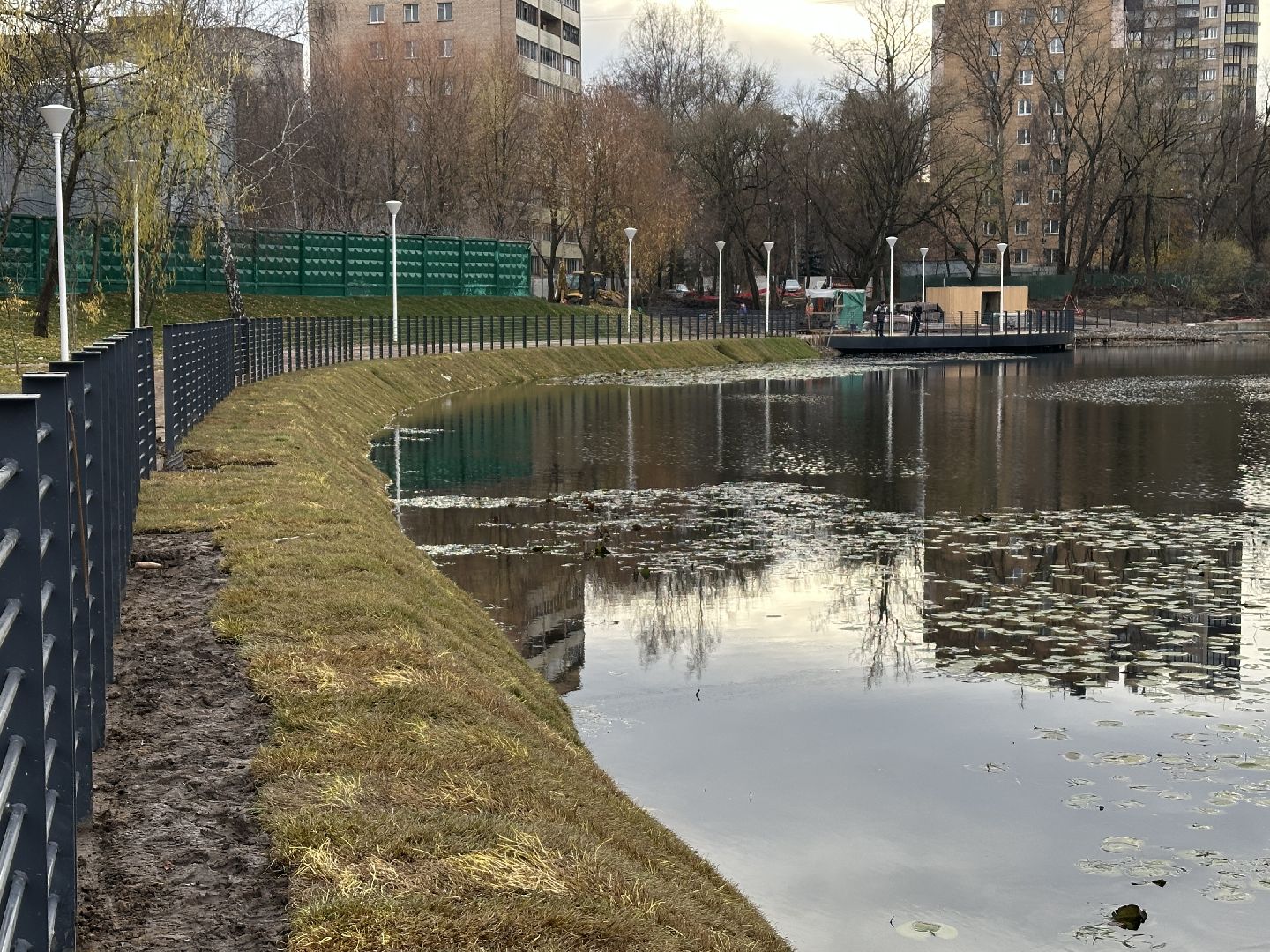 пушкинский городской округ, пушкино, благоуйстройство, травинская набережная, травинское озеро,