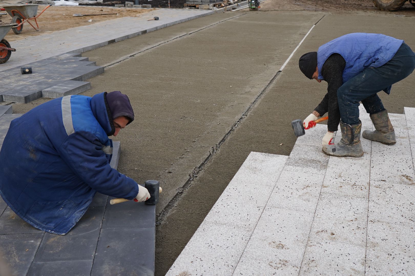 ступино, проспект Победы, благоустройство, новый фонтан, деревья, клены, яблони,