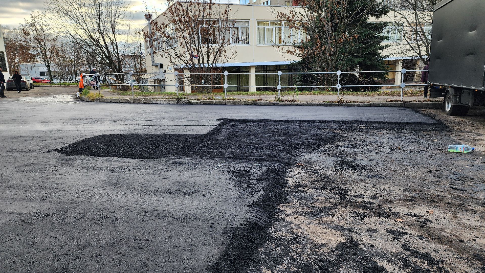 ремонт дороги,