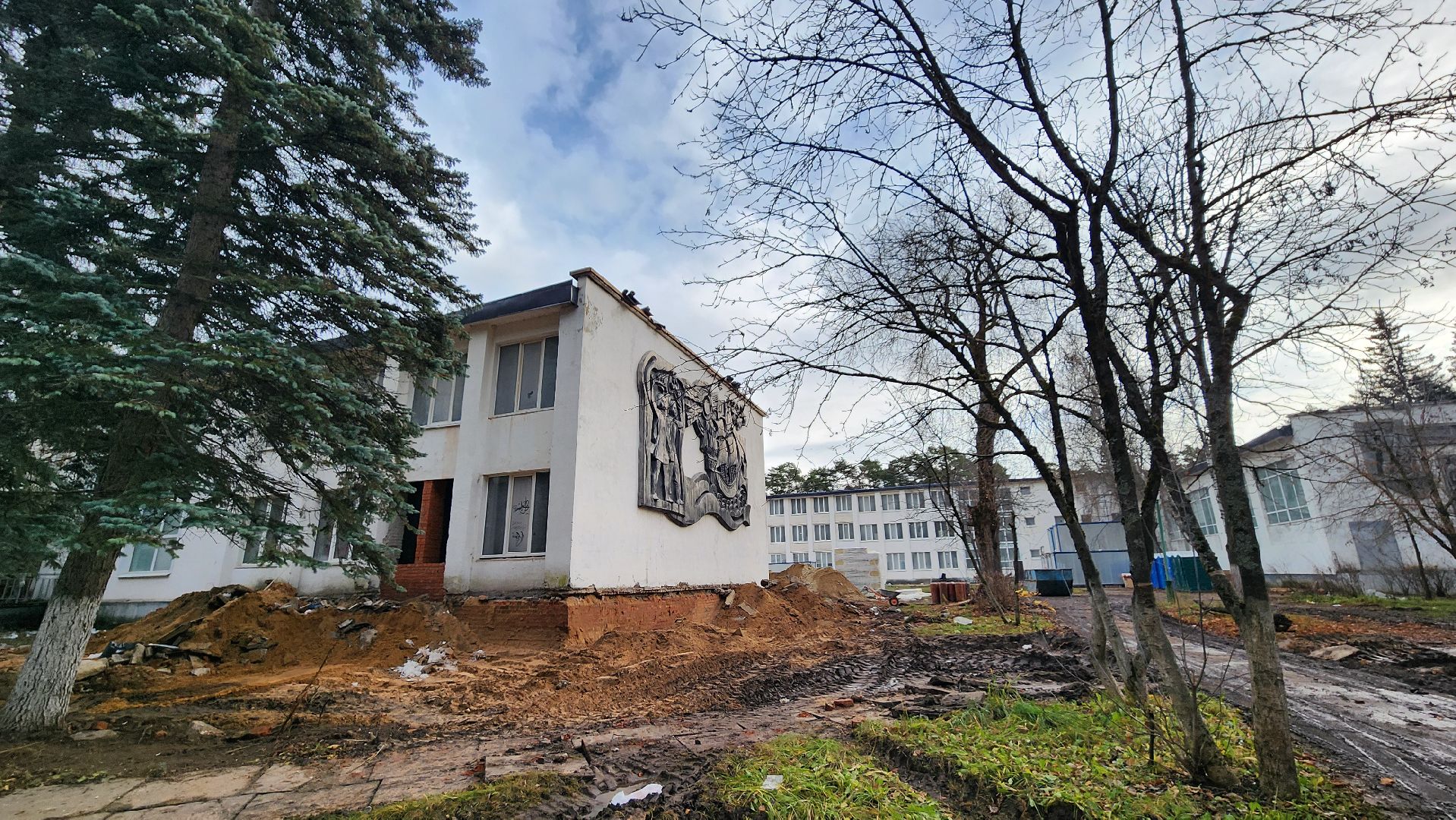 капитальный ремонт, лицей протвино, стройка,