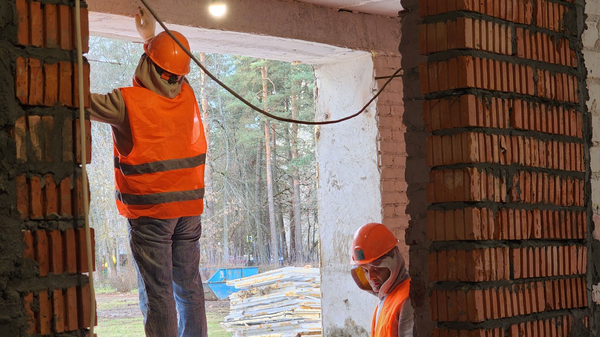 капитальный ремонт, лицей протвино, стройка,