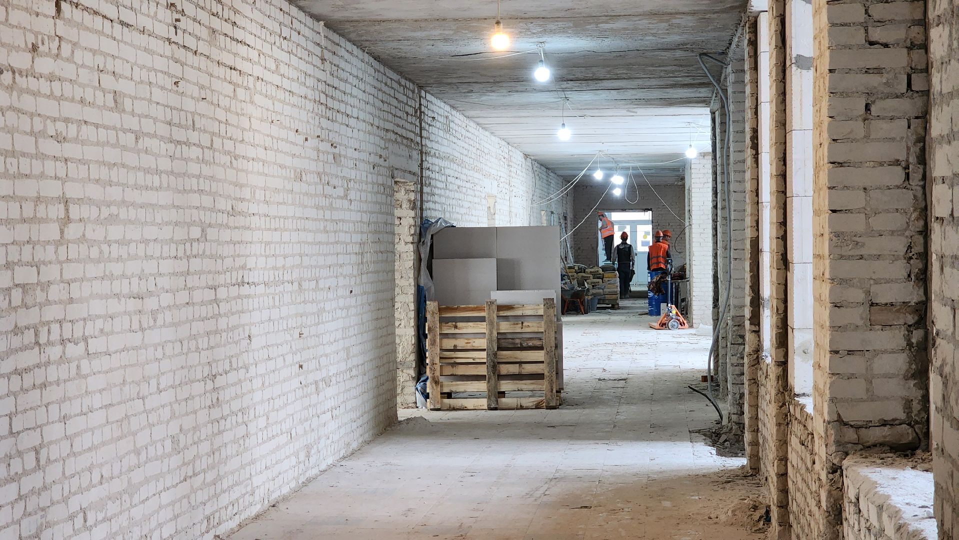 капитальный ремонт, лицей протвино, стройка,