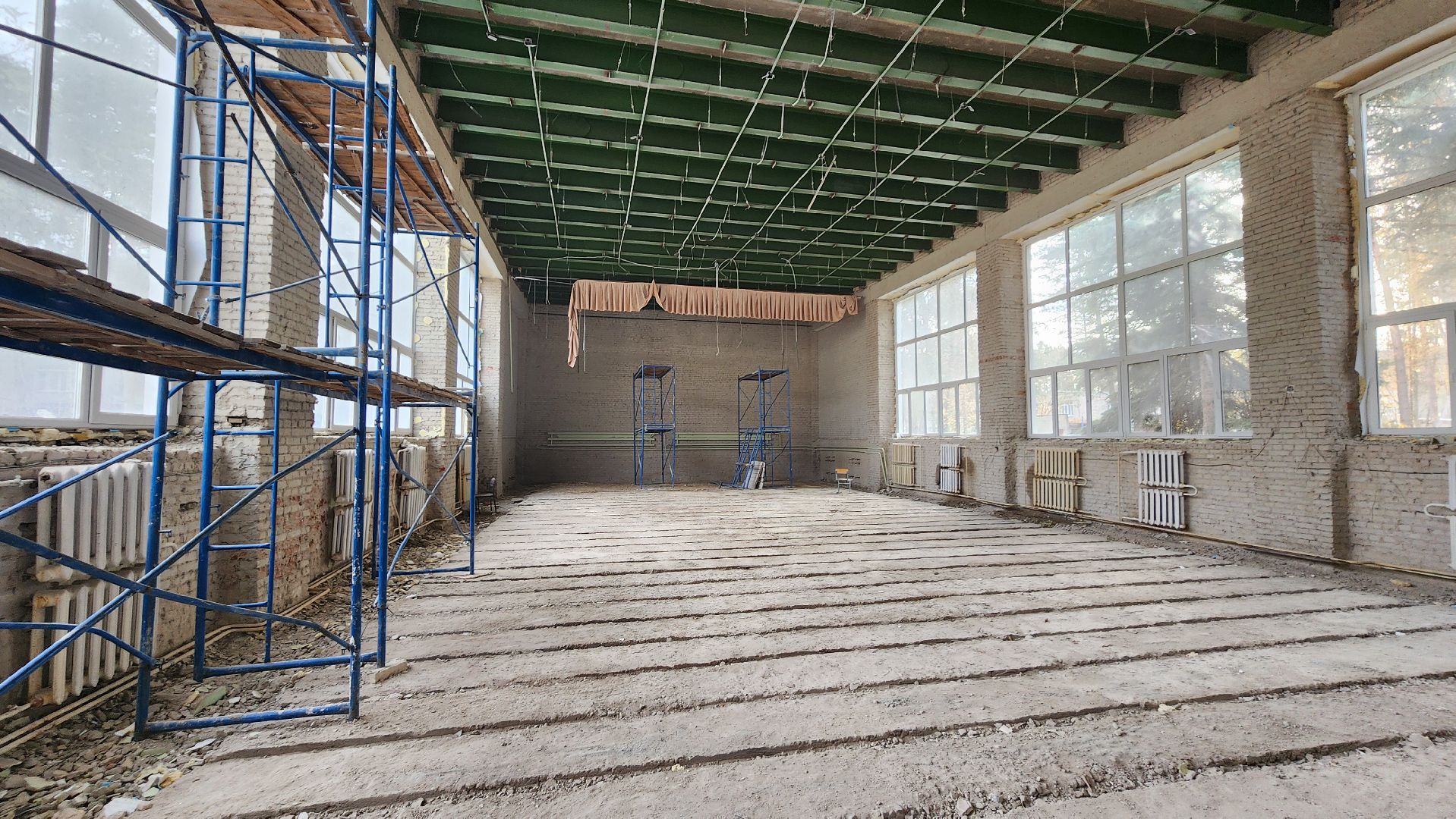 капитальный ремонт, лицей протвино, стройка,